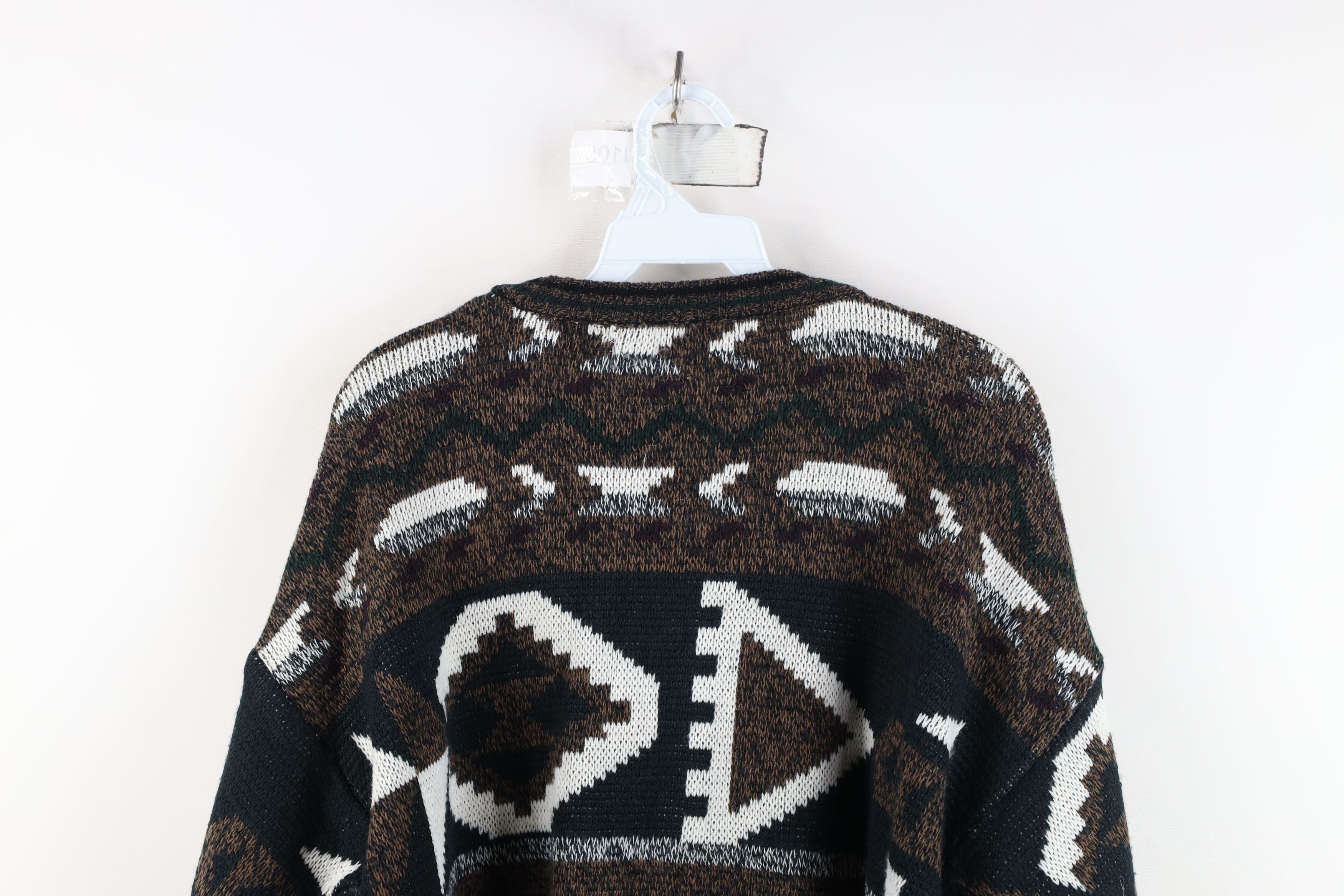 Vintage Vintage 90s Streetwear Southwestern Knit Crewneck Sweater Size US L / EU 52-54 / 3 - 9 Thumbnail