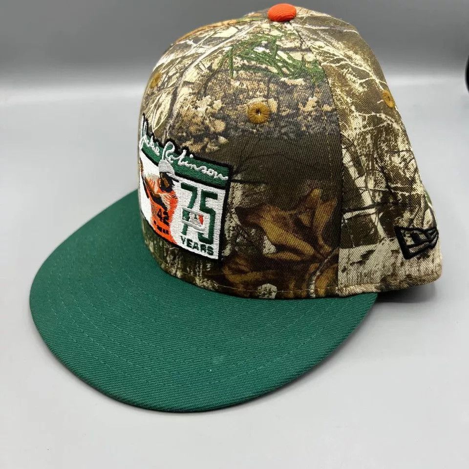 New Era Jackie Robinson Hat Men 7 1/2 59Fifty New Era Fitted Cap Size ONE SIZE - 3 Thumbnail