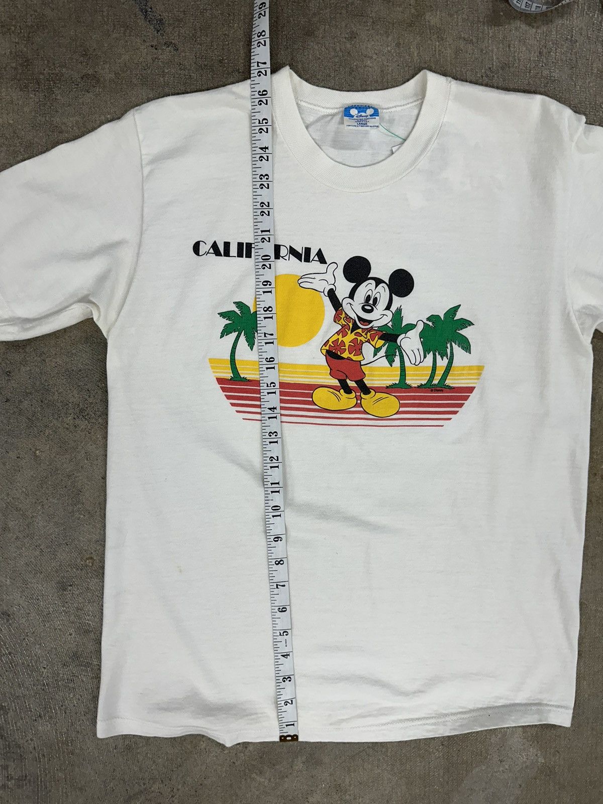 Disney × Mickey Mouse × Vintage Vintage 80s Disney California Cartoon T-Shirt Size US L / EU 52-54 / 3 - 9 Thumbnail