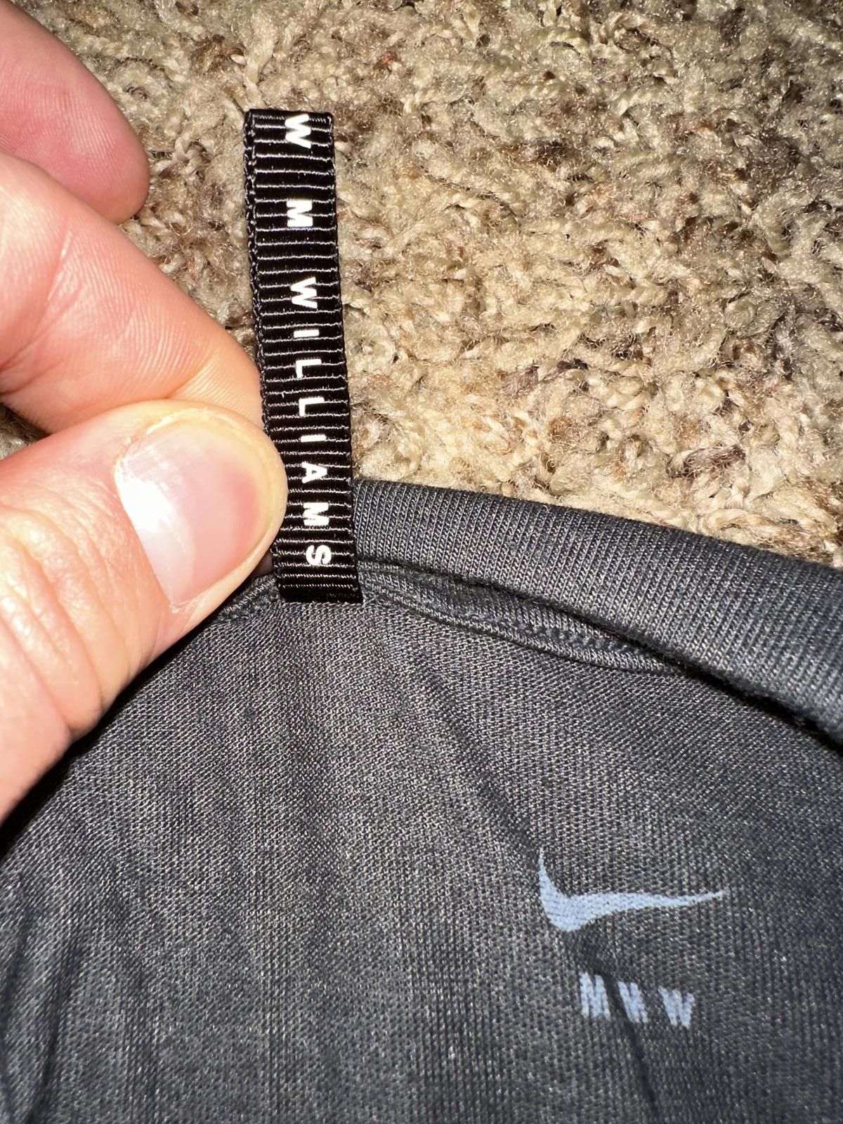 Nike Nike x MMW Men's Anthracite Short Sleeve Running Top Sample Size US M / EU 48-50 / 2 - 2 Thumbnail