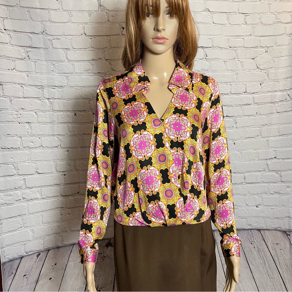 Haute Hippie NWT New Haute Hippie Boho Long Sleeve Blouse Size S Size S / US 4 / IT 40 - 1 Thumbnail