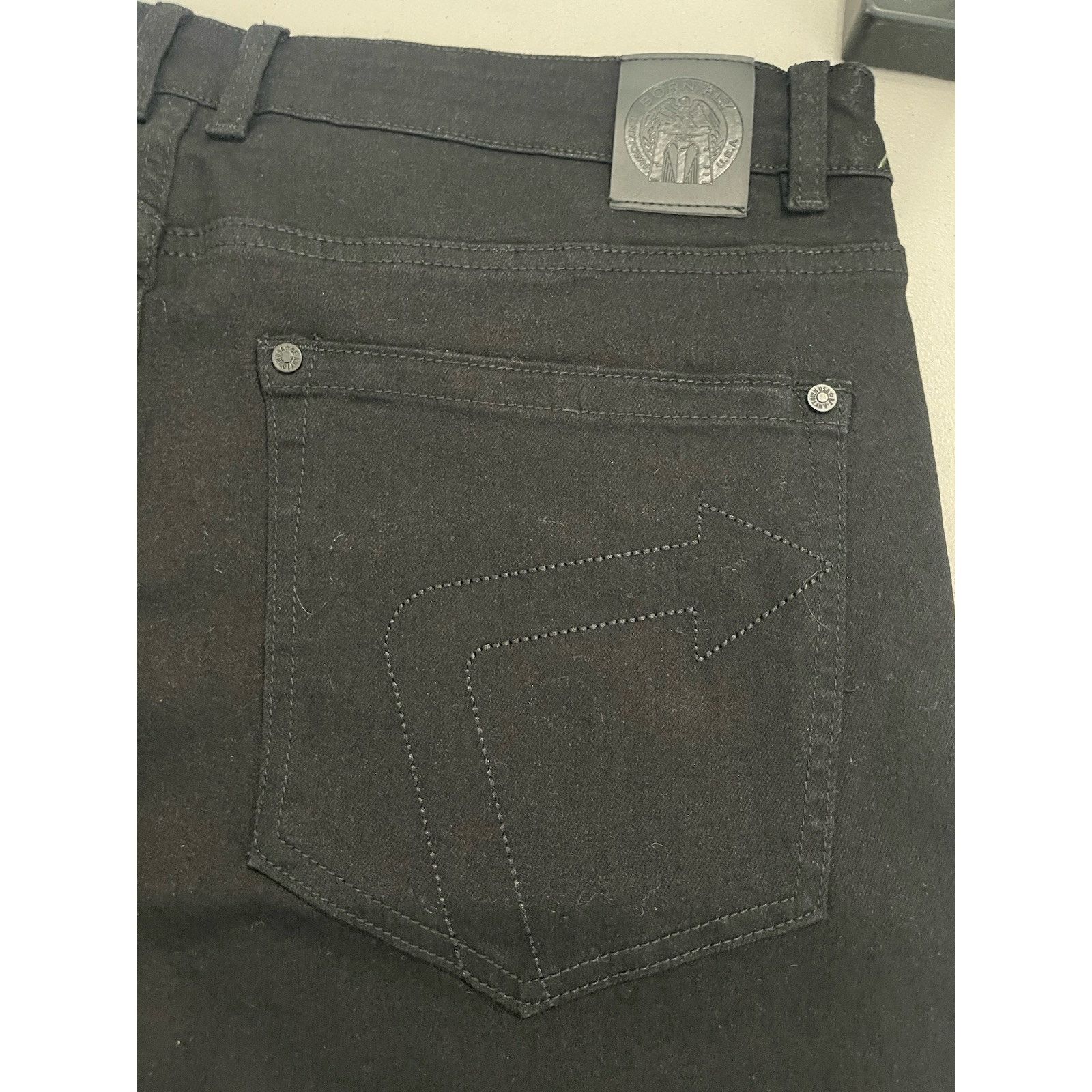 Born Fly NWT Born Fly Jeans Mens Embroidered Black Patchwork Denim Size US 36 / EU 52 - 8 Thumbnail