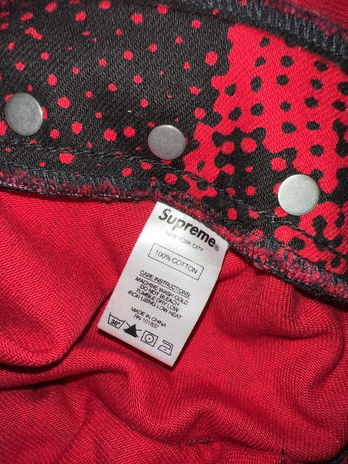 Jean Paul Gaultier × Supreme Supreme Jean Paul Gaultier Fuck Racism Jeans Red 32 Size US 32 / EU 48 - 14 Thumbnail