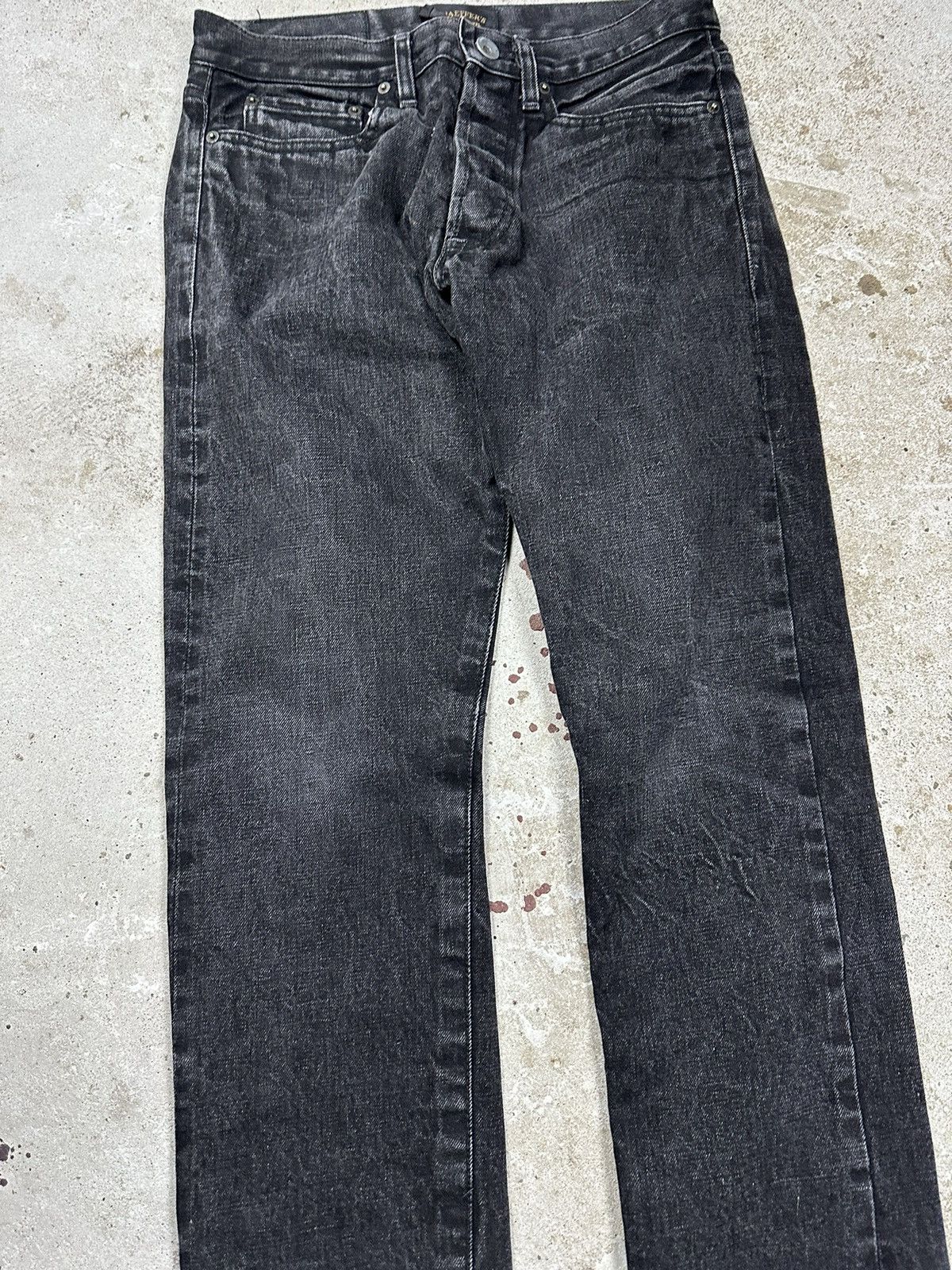 Schaeffers Garment Hotel Schaeffer’s Garment Hotel Black Washed Selvedge Denim Pants Size US 30 / EU 46 - 7 Thumbnail