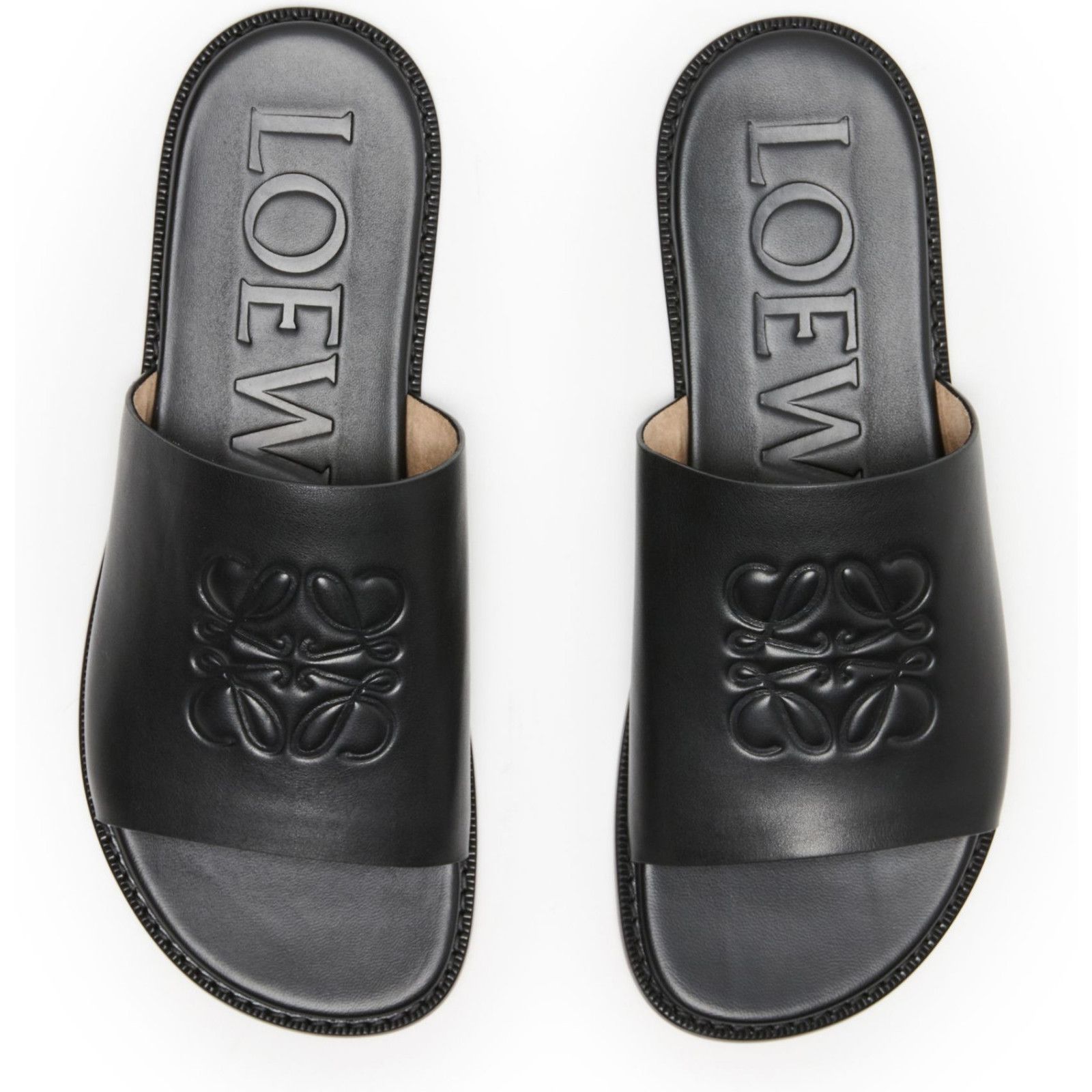 Loewe LOEWE Flex Anagram Black Slide Sandals New & Authentic (Men' Size US 11 / EU 44 - 4 Thumbnail