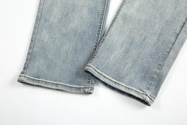 VIBE High street basic all-match washed distressed straight jeans Size US 32 / EU 48 - 6 Thumbnail