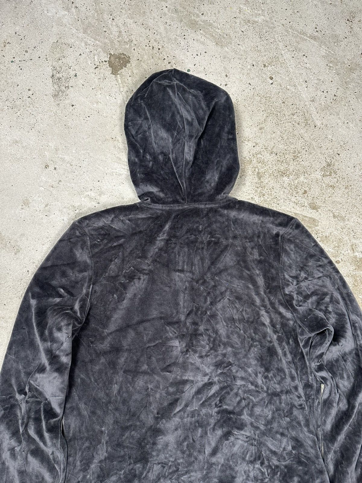 Nike Vintage Y2K Nike Velvet Half Zip Hoodie Swoosh Sweatshirt Size US S / EU 44-46 / 1 - 12 Thumbnail