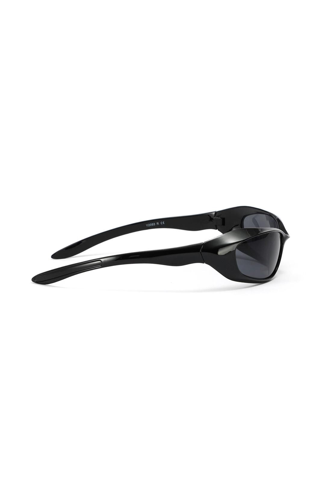 Japanese Brand Vintage Y2k Avant Garde Futuristic Black Sunglasses Unisex Size ONE SIZE - 6 Thumbnail