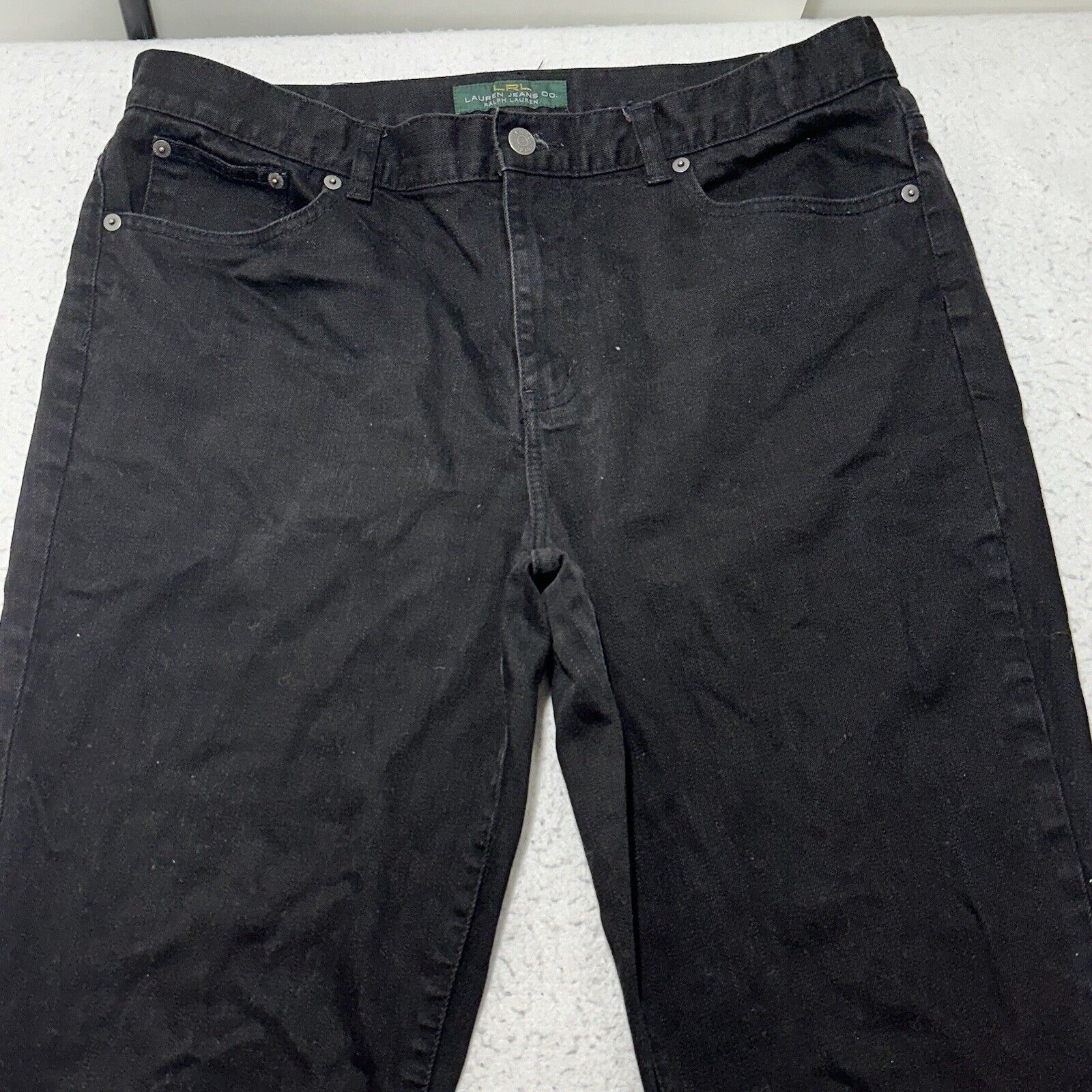 Lauren Ralph Lauren Lauren Ralph Lauren LRL 14 Bootcut Black Jeans (36x28) Size 36" / US 14 / IT 50 - 2 Thumbnail