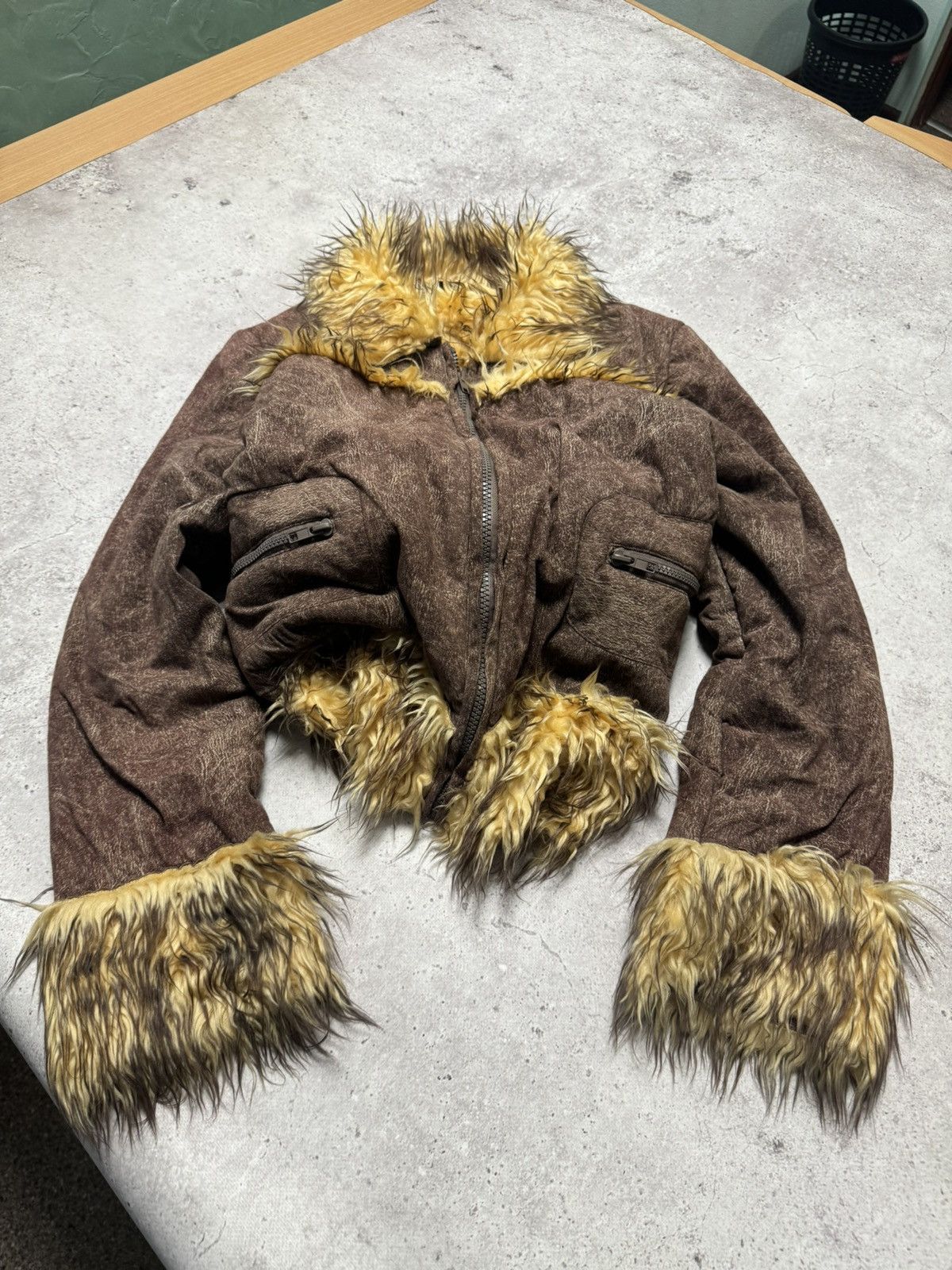 Japanese Brand Vintage Fur Faded Suede LGB Style Jacket Size US S / EU 44-46 / 1 - 2 Thumbnail