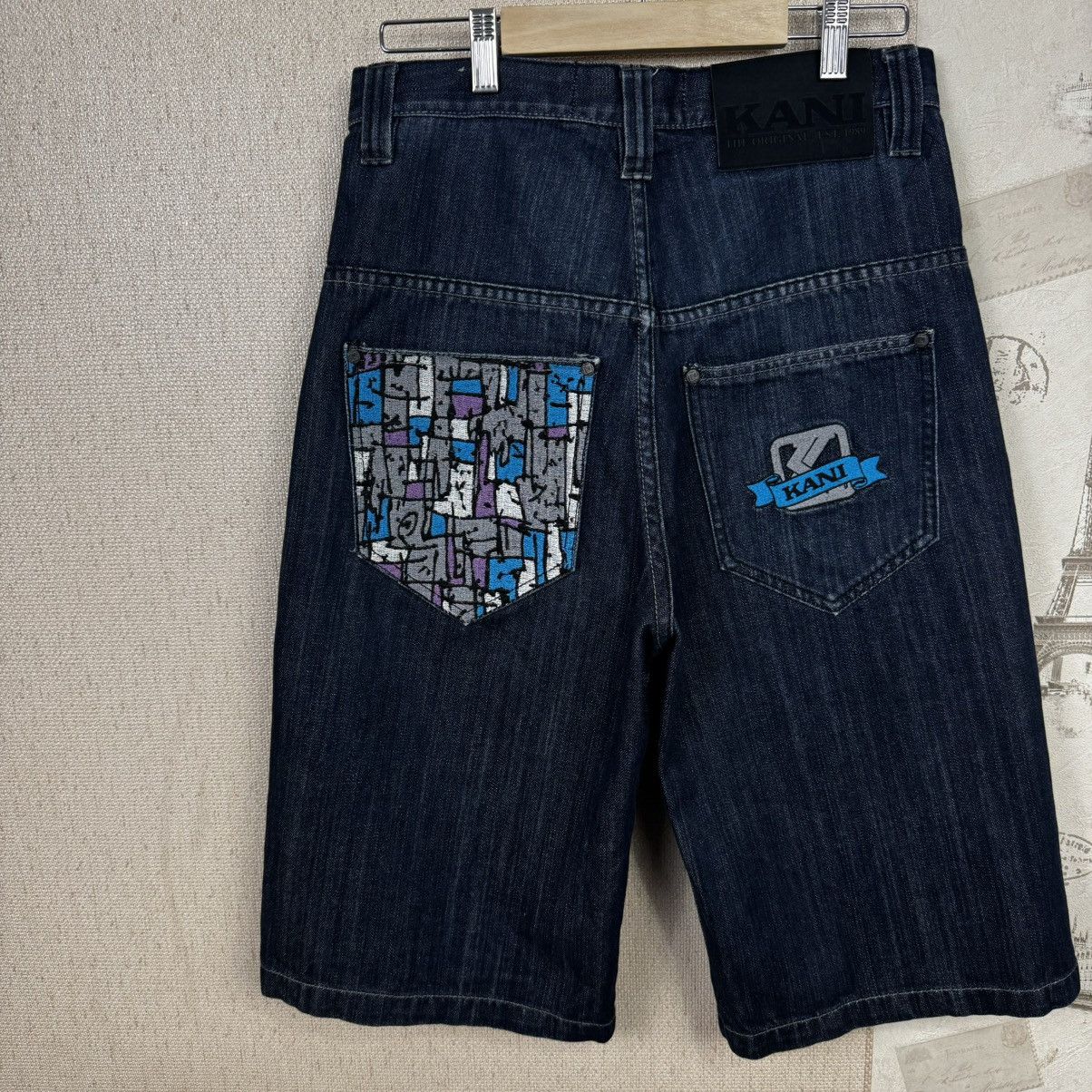 Karl Kani Vintage Karl Kani Shorts Denim 30 Streetwear Rap Jnco Size US 30 / EU 46 - 11 Thumbnail