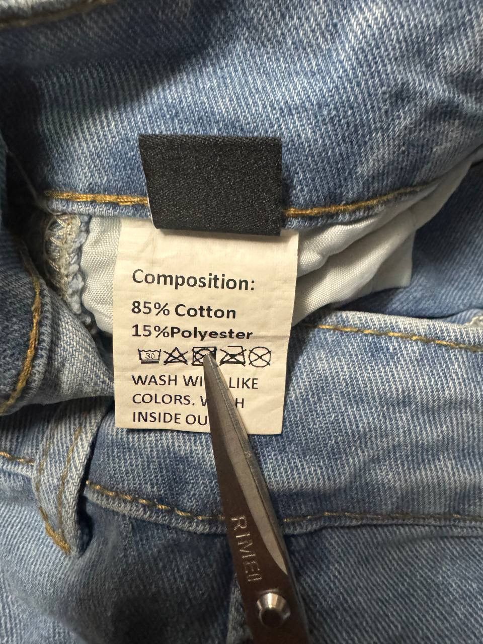 20471120 💥Baggy💥Shein Wide Leg Blue Pocket Carpenter Jeans Streetwear Size US 29 - 14 Thumbnail