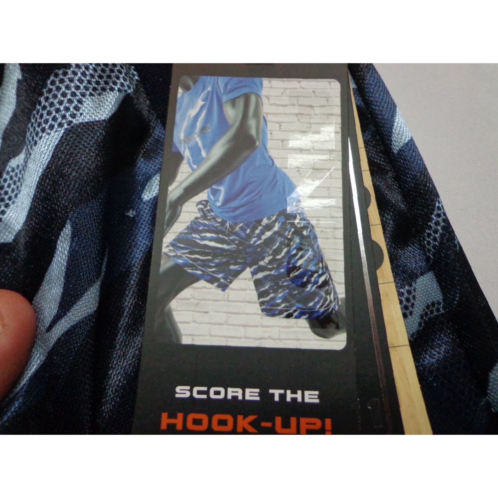 Vintage AND1 Offense Athletic Gym Shorts Mens 3XL Black Camouflage 8" Inseam Drawstring Pockets Lightweight Basketball New Size US 39 - 2 Thumbnail