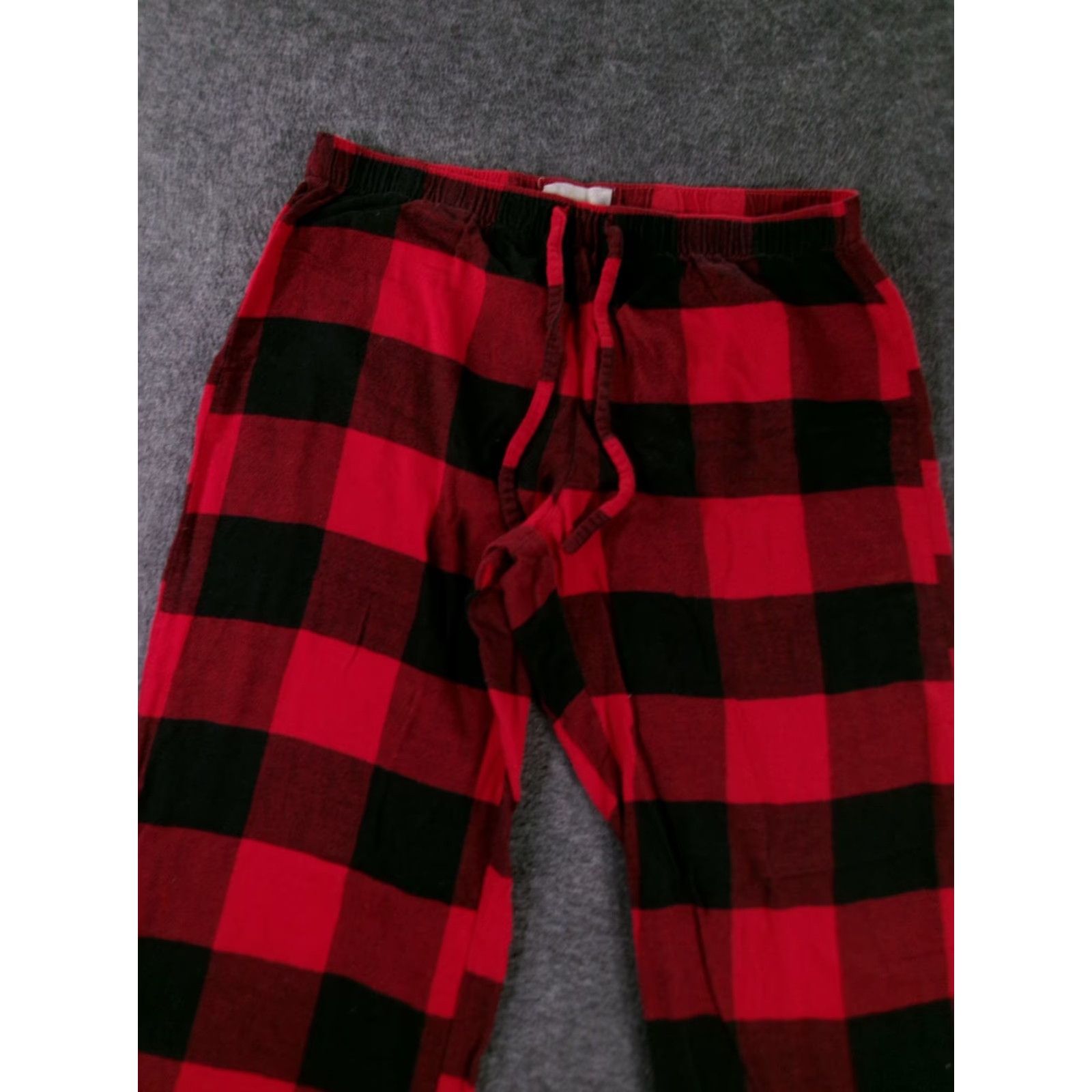 Gap Gap Womens S Buffalo Check Red Black Flannel Lounge Pajama Pants Sleep Pants Elastic Drawstring Pockets Size 28" / US 6 / IT 42 - 2 Thumbnail