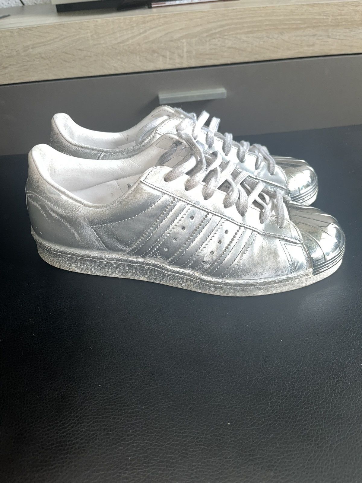 Adidas Adidas Superstar Metal Toe Size US 8.5 / IT 38.5 - 4 Thumbnail