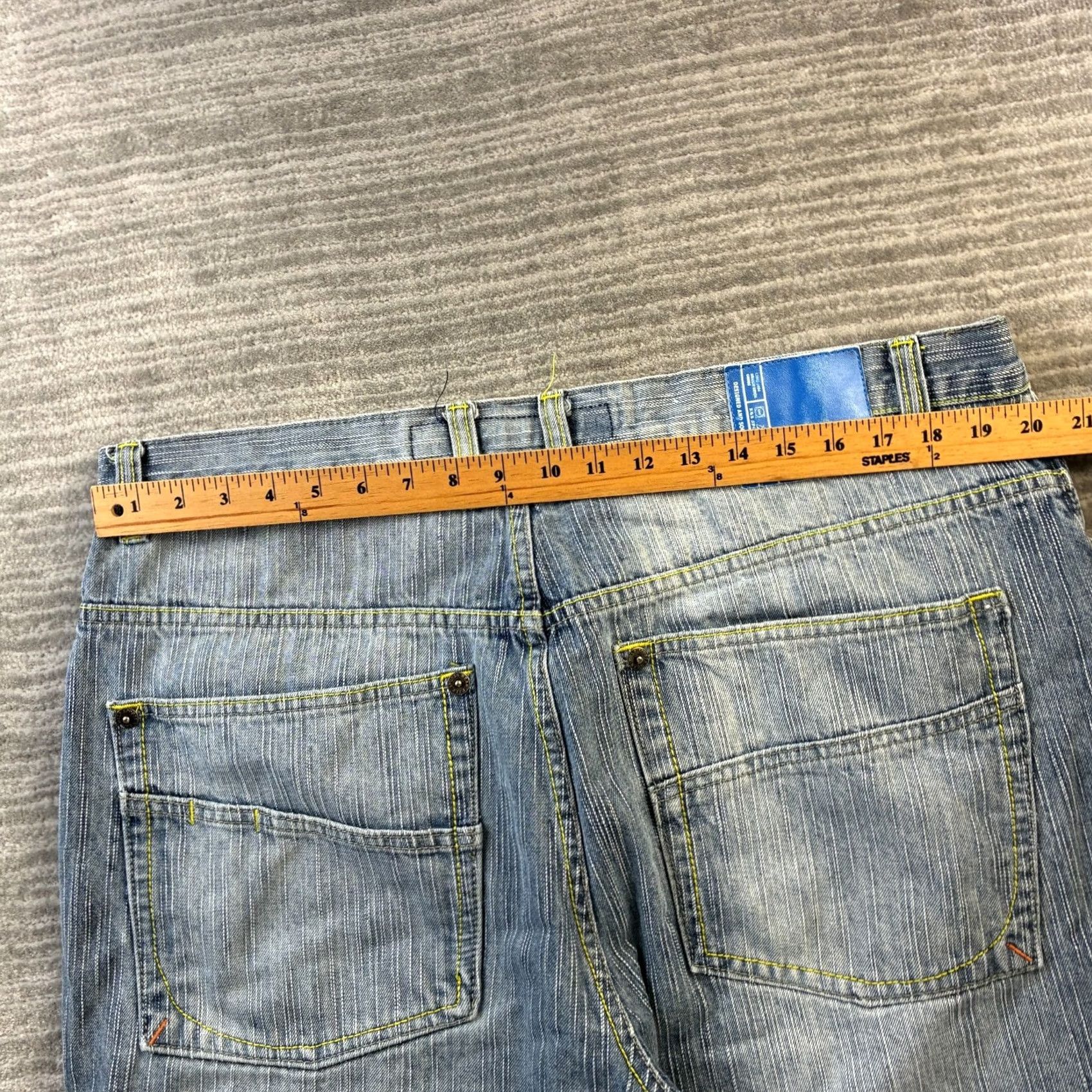 Vintage VINTAGE Delf Jeans Shorts 40 Blue 13" Inseam 5-Pocket Relaxed Bermuda Hip Hop Grunge 90s Mens Denim Baggy Casual Summer Spring Size US 40 / EU 56 - 7 Thumbnail