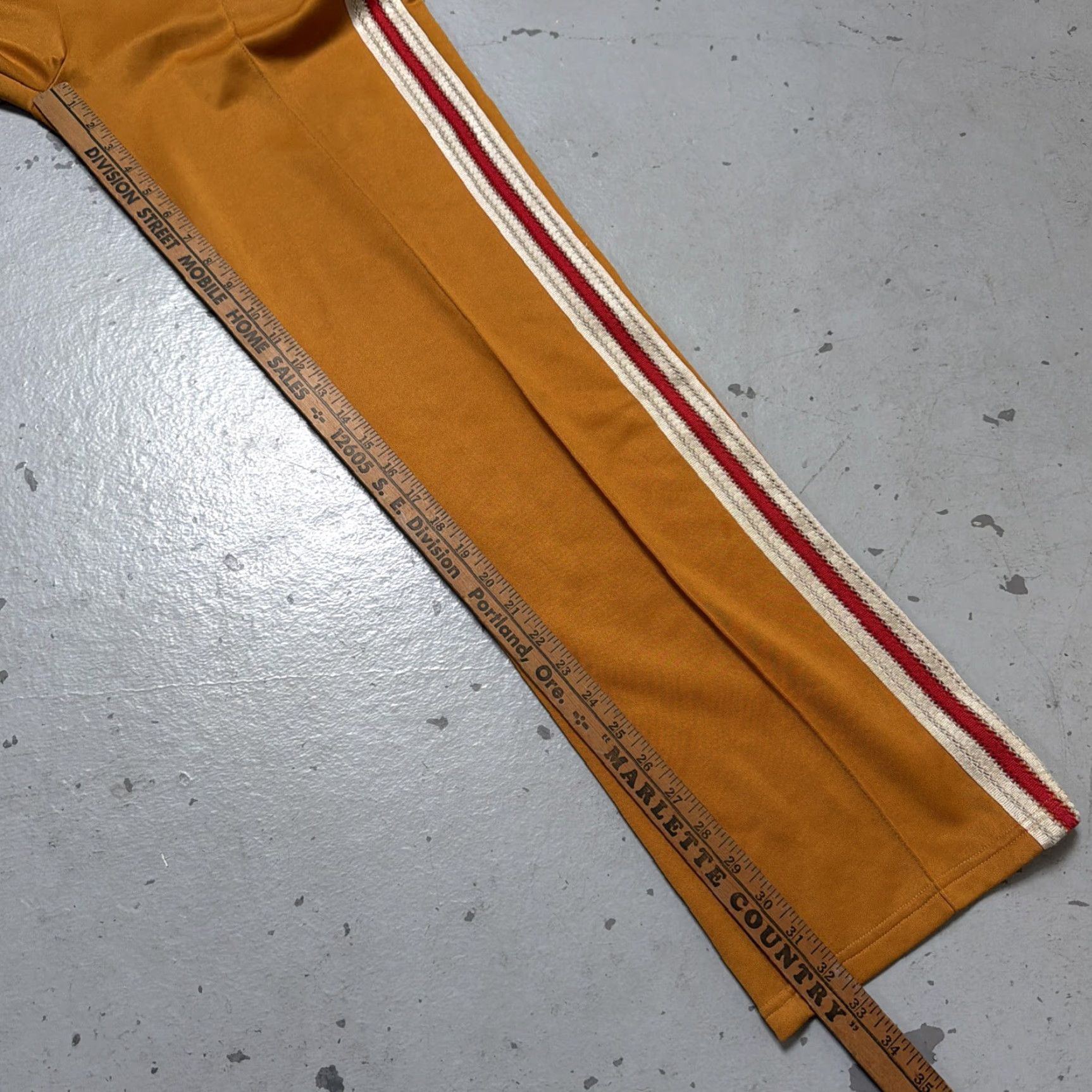 Wales Bonner Wales Bonner Track Pants Plain Brushed Jersey Mustard Size 5 Unisex Adults Pants Mustard 70s 80s Vintage Athleisure Designer Track Mens Womens Size US S / EU 44-46 / 1 - 3 Thumbnail
