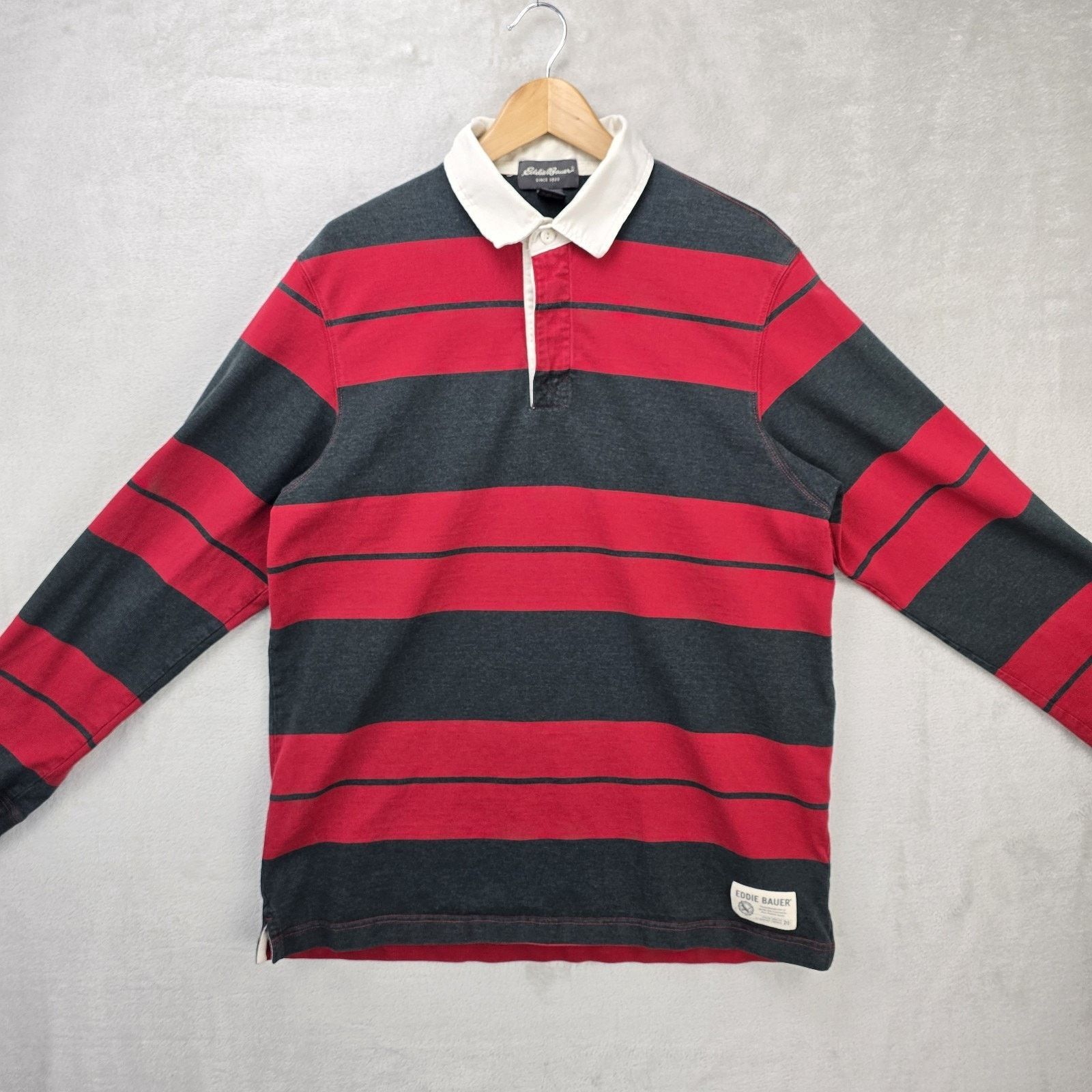 Eddie Bauer Eddie Bauer Rugby Polo Shirt Mens Large Tall Striped Vintage Size US L / EU 52-54 / 3 - 2 Thumbnail