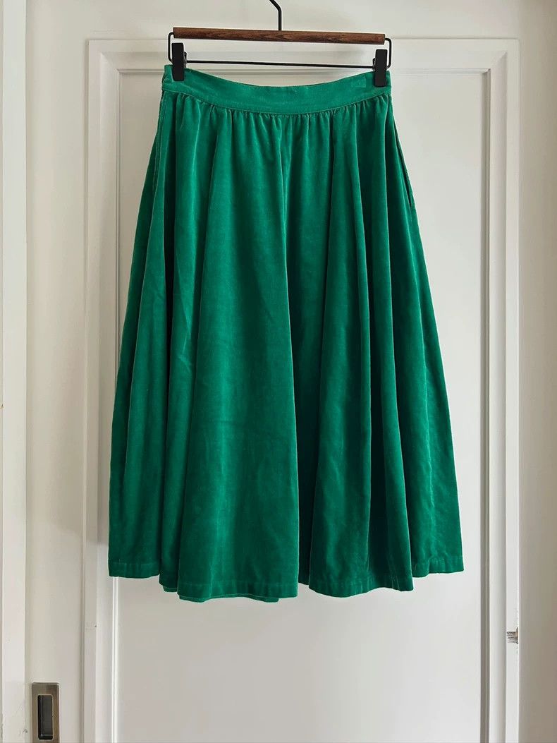 Kenzo KENZO Green velvet skirt Size 25" / US 0 / IT 36 - 8 Thumbnail