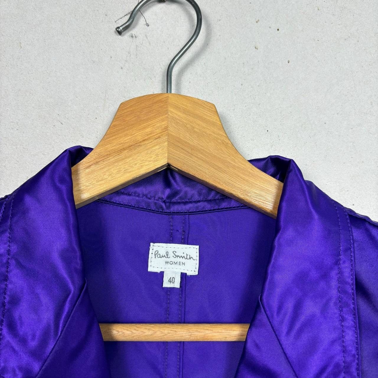 Paul Smith Paul Smith Purple Nylon Satin Blazer Jacket Size 40 Japan Size L / US 10 / IT 46 - 7 Thumbnail