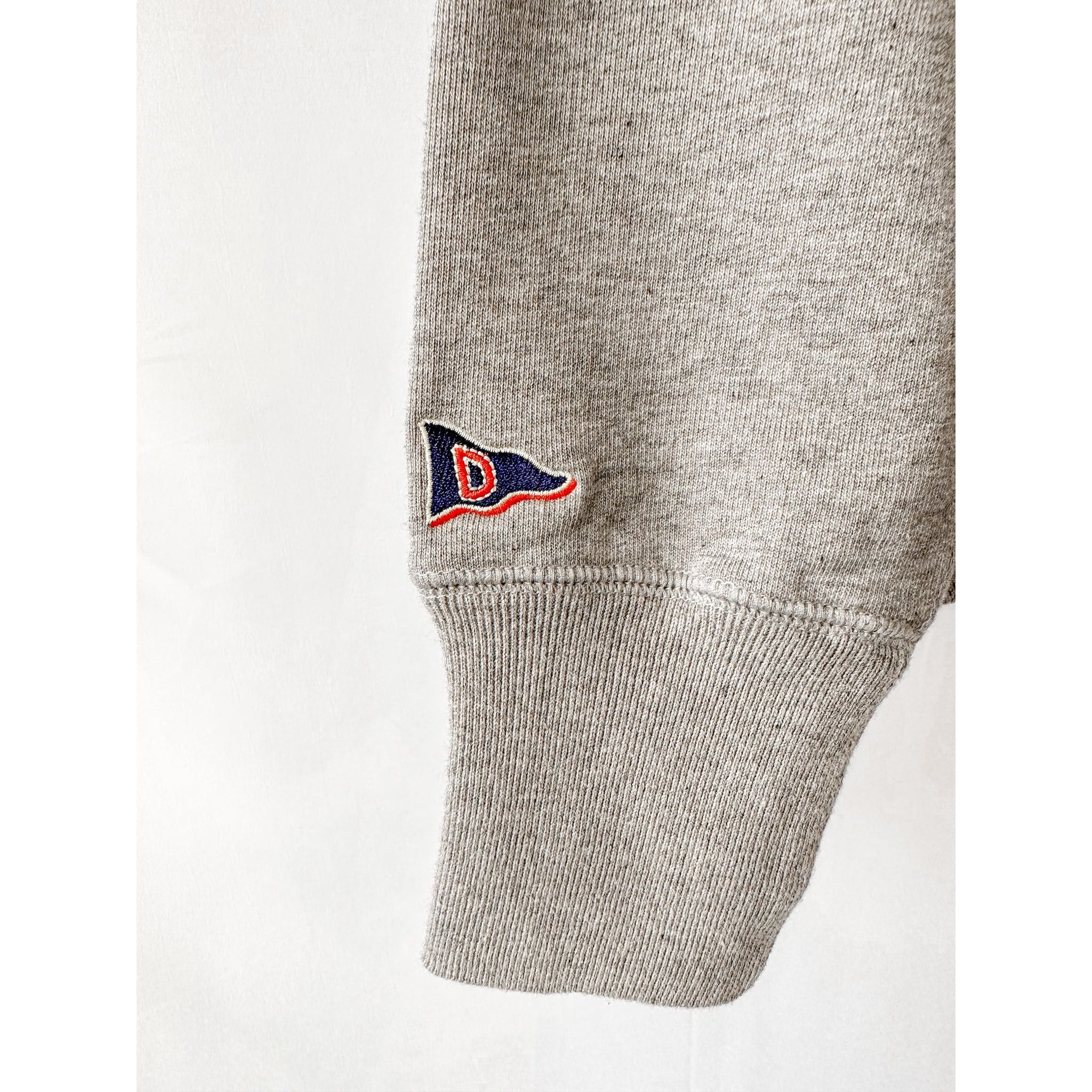 Drake's Drake's Grey Quarter Zip Neck Cotton D Logo Detail Sweatshir Size US XXS / EU 40 - 7 Thumbnail