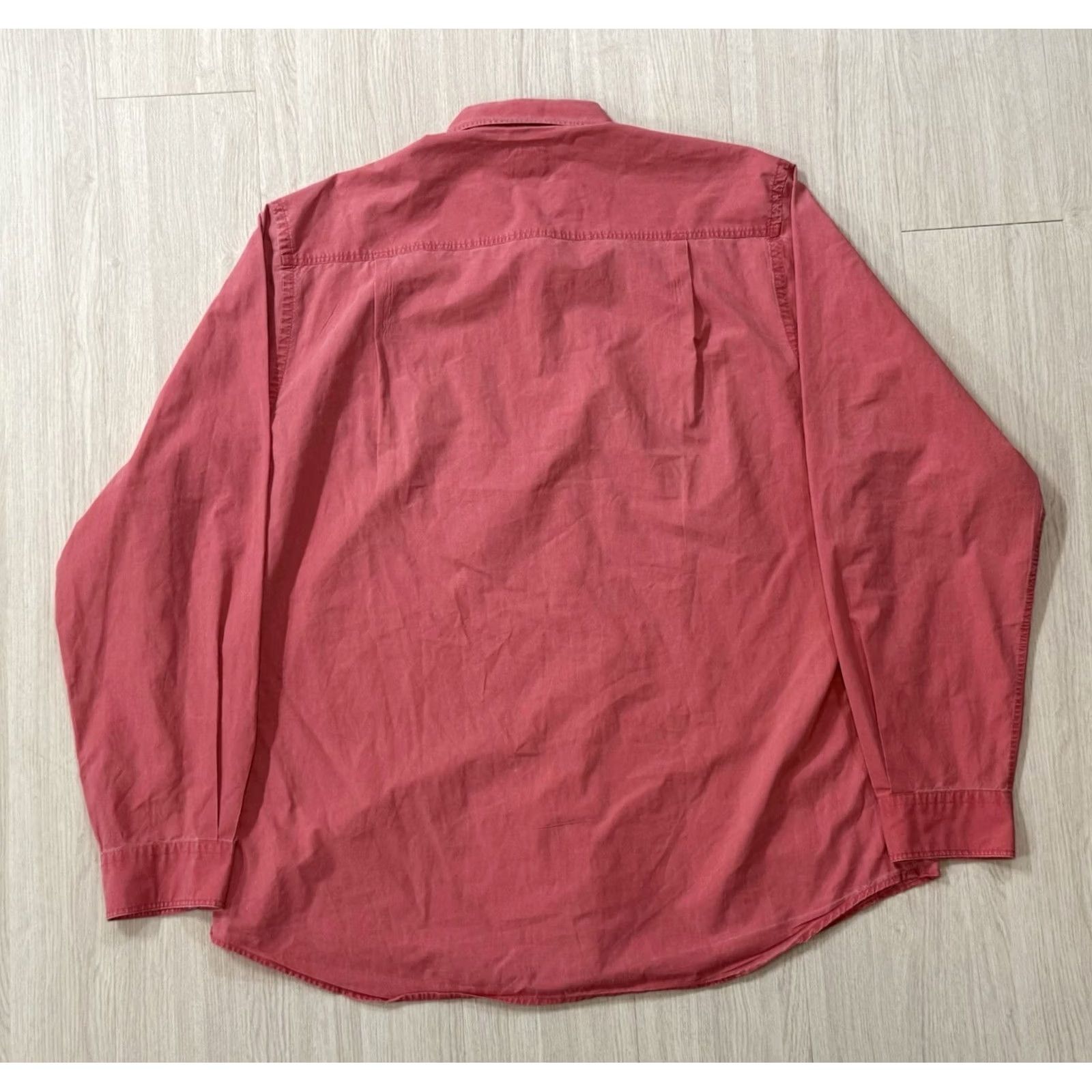 Banana Republic VINTAGE Banana Republic x Triple Z Threadz Laser Cat Snap Shirt XL Salmon Men Button-Up Knit Shirt Size US XL / EU 56 / 4 - 2 Thumbnail