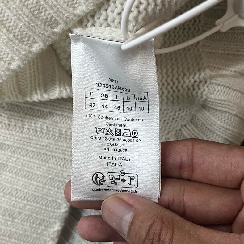 Dior Dior White five-pointed star butterfly sleeve knitted shor Size M / US 6-8 / IT 42-44 - 6 Thumbnail