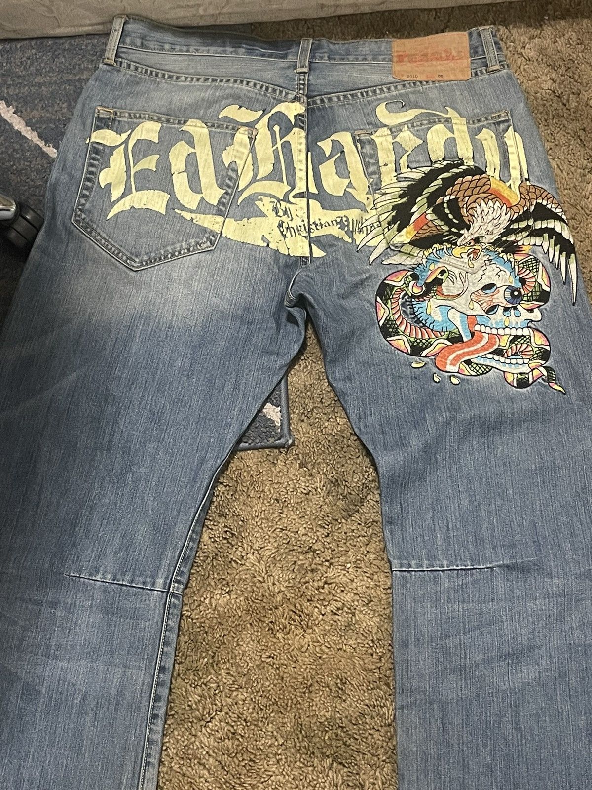 Ed Hardy Ed Hardy Japanese denim jeans Size US 36 / EU 52 - 4 Thumbnail