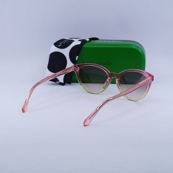Kate Spade Kate Spade ADELINE/G/S 0GVZ HA Sunglasses Pink Cat Eye Frame Size ONE SIZE - 11 Thumbnail