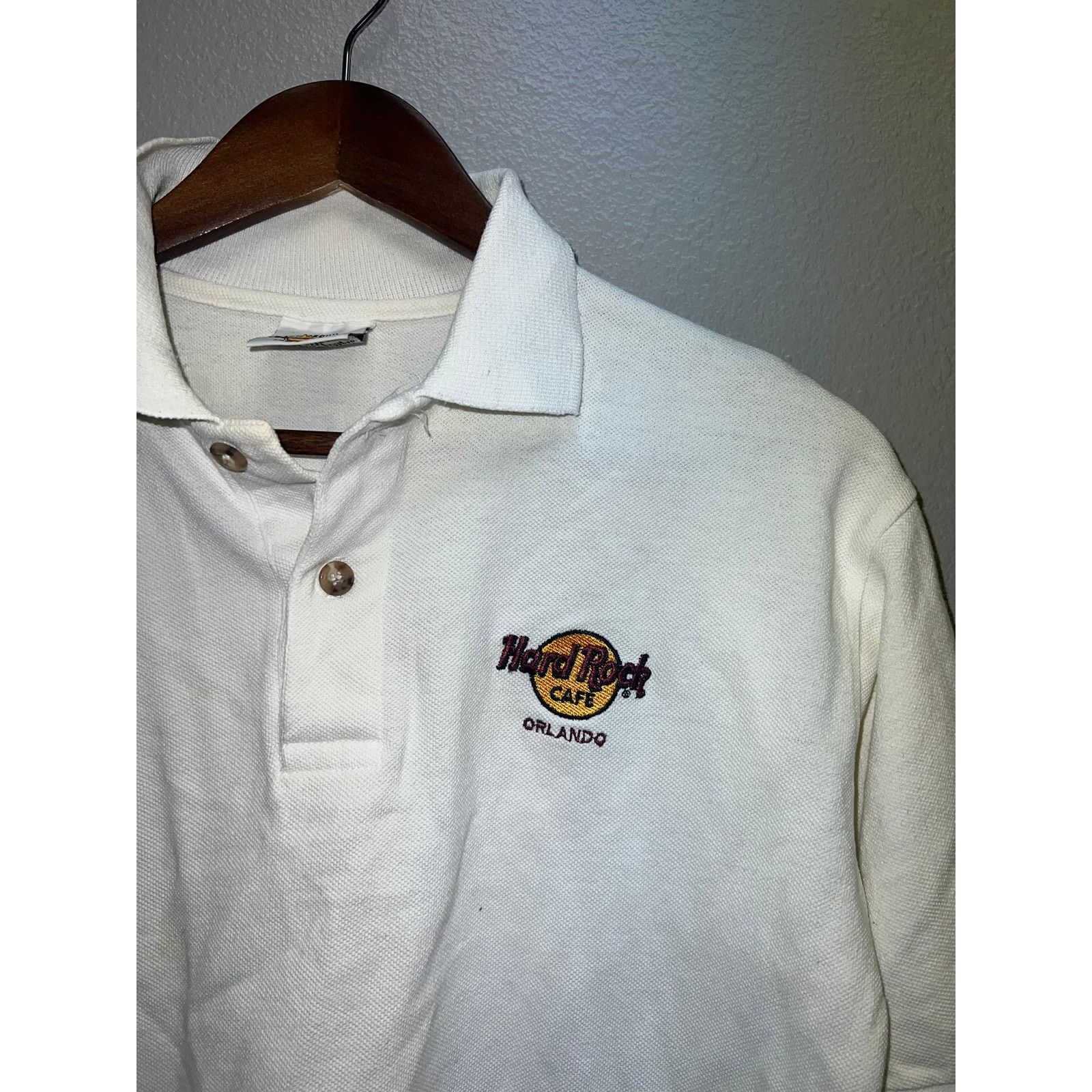 Hard Rock Cafe Womens Hard Rock Cafe Polo Shirt Short Sleeve Crop Top M Size M / US 6-8 / IT 42-44 - 3 Thumbnail