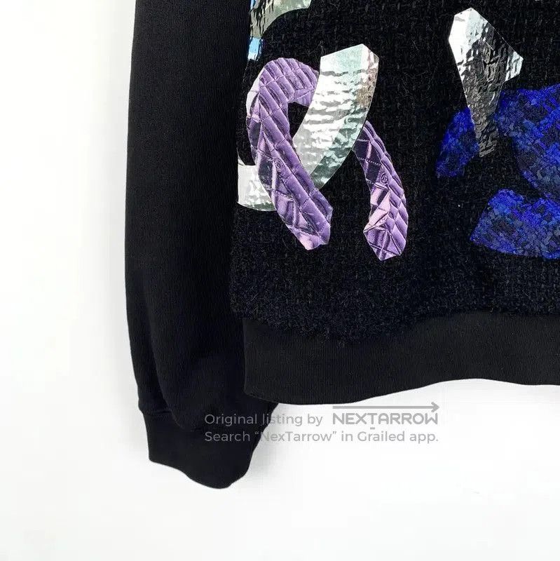 Chanel Chanel Black Cotton Women's Sweatshirt . Size S / US 4 / IT 40 - 4 Thumbnail