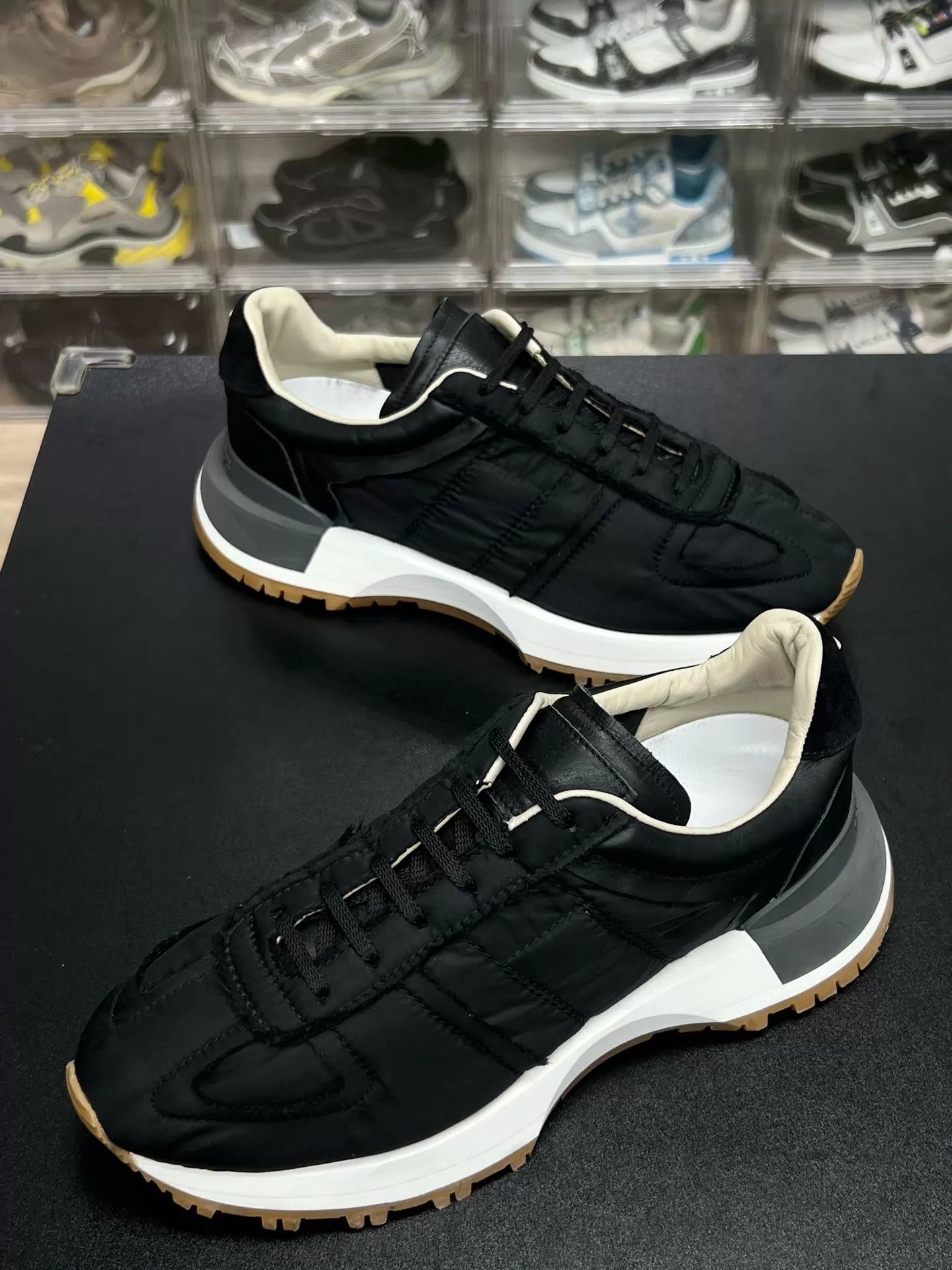 Maison Margiela 22 future black low ZIP sneaker | Grailed