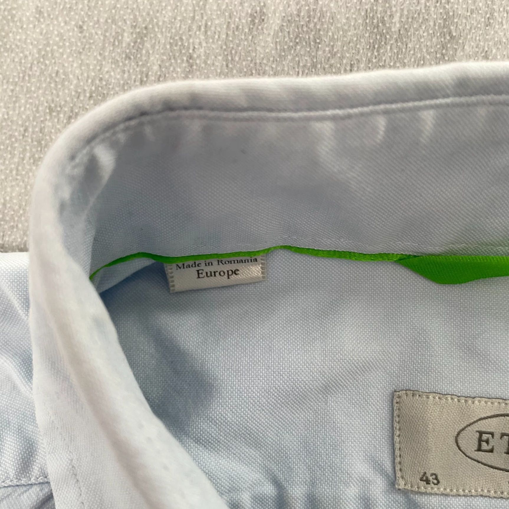 Eton Eton Shirt Adult Extra Large 17/43 Slim Blue Button Down Long Sleeve Mens XL Size US XL / EU 56 / 4 - 6 Thumbnail