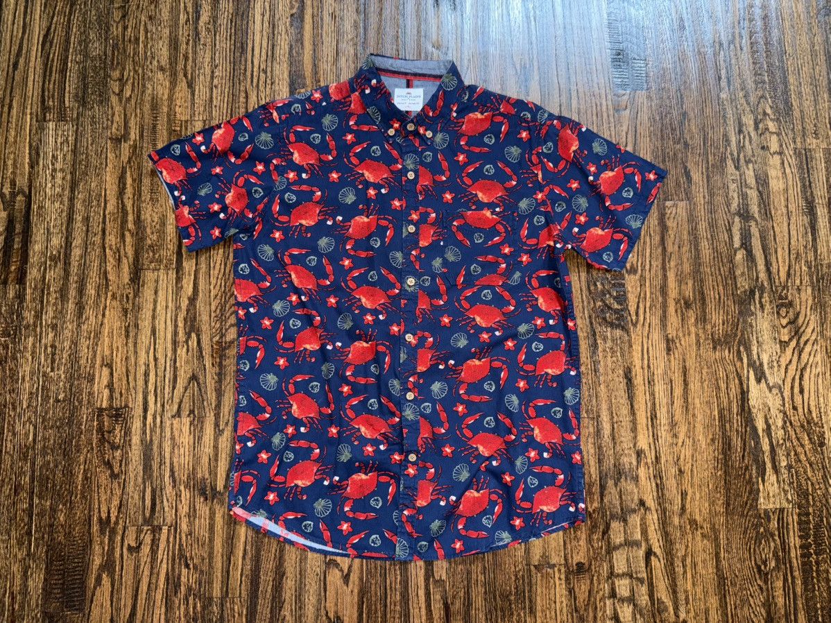 Ralph Lauren Ditch Plains By Ricky Singh Button Up Shirt Navy Crab Sz M Size US M / EU 48-50 / 2 - 1 Thumbnail