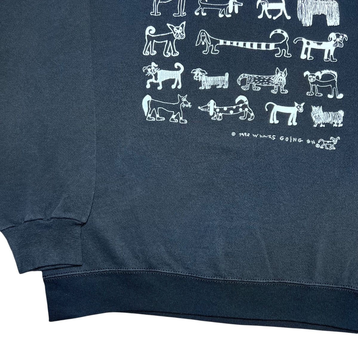 Other Vintage 1992 Different Dog Breeds What’s Going On Sweatshirt Size US L / EU 52-54 / 3 - 15 Thumbnail