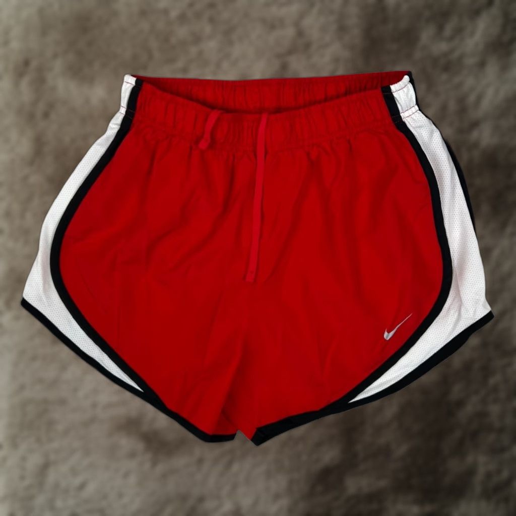 Nike Nike Dri-Fit Running Shorts Women’s Size Small Red Swoosh Gym Athletic Size 28" / US 6 / IT 42 - 1 Thumbnail