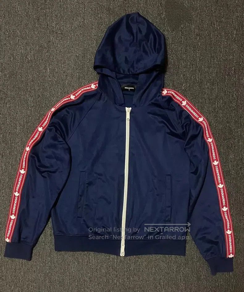 Dsquared2 Dsquared2 Blue Hooded Zip Jacket. Size US XL / EU 56 / 4 - 2 Thumbnail