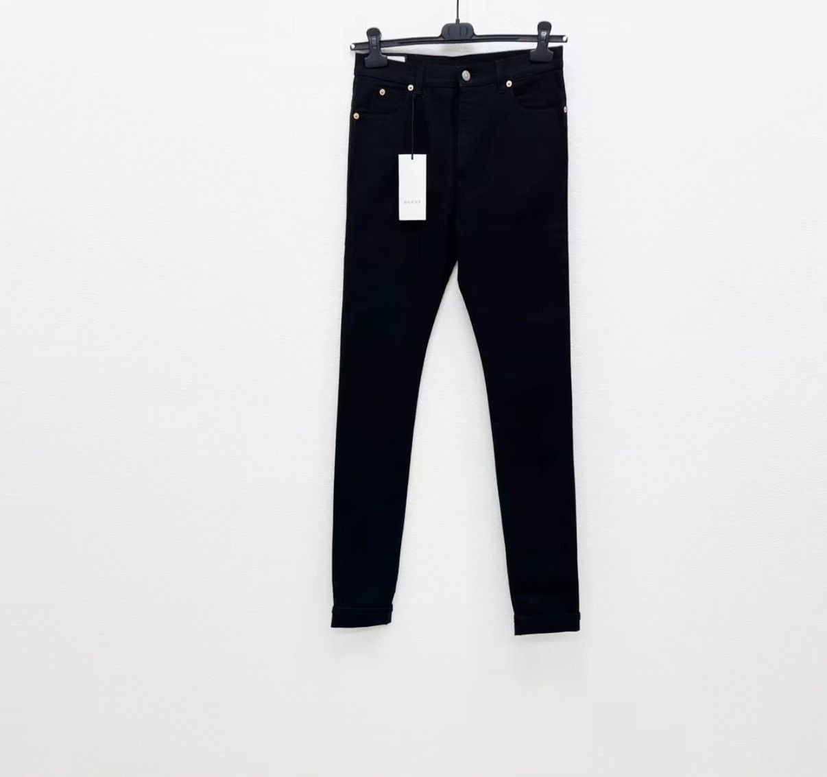 Gucci Black Denim Pants with Rolled Cuffs Size US 32 / EU 48 - 1 Thumbnail