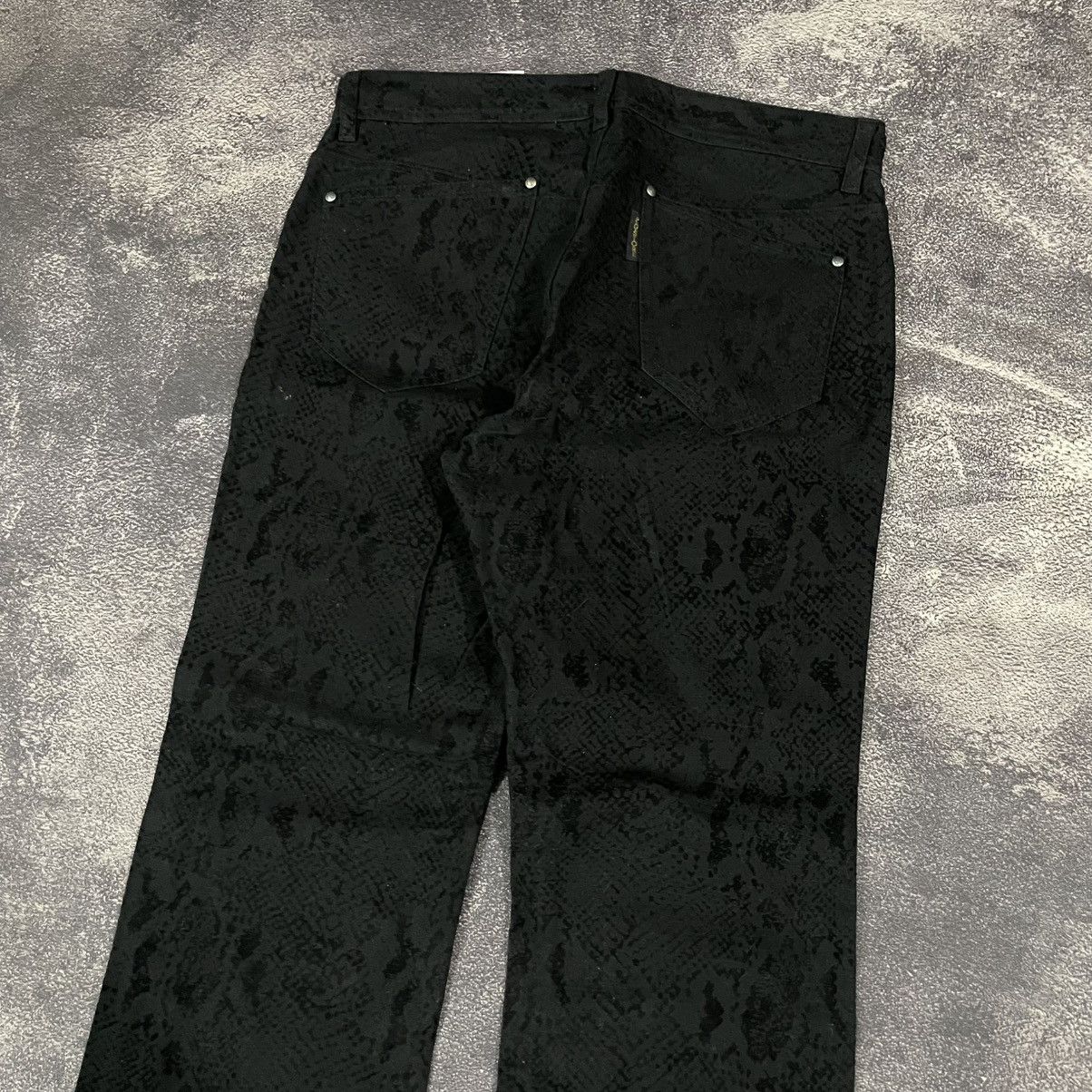 If Six Was Nine × Le Grande Bleu (L.G.B.) × Tornado Mart 90's Pazzo Denim Store Flared Jeans Size US 34 / EU 50 - 6 Thumbnail