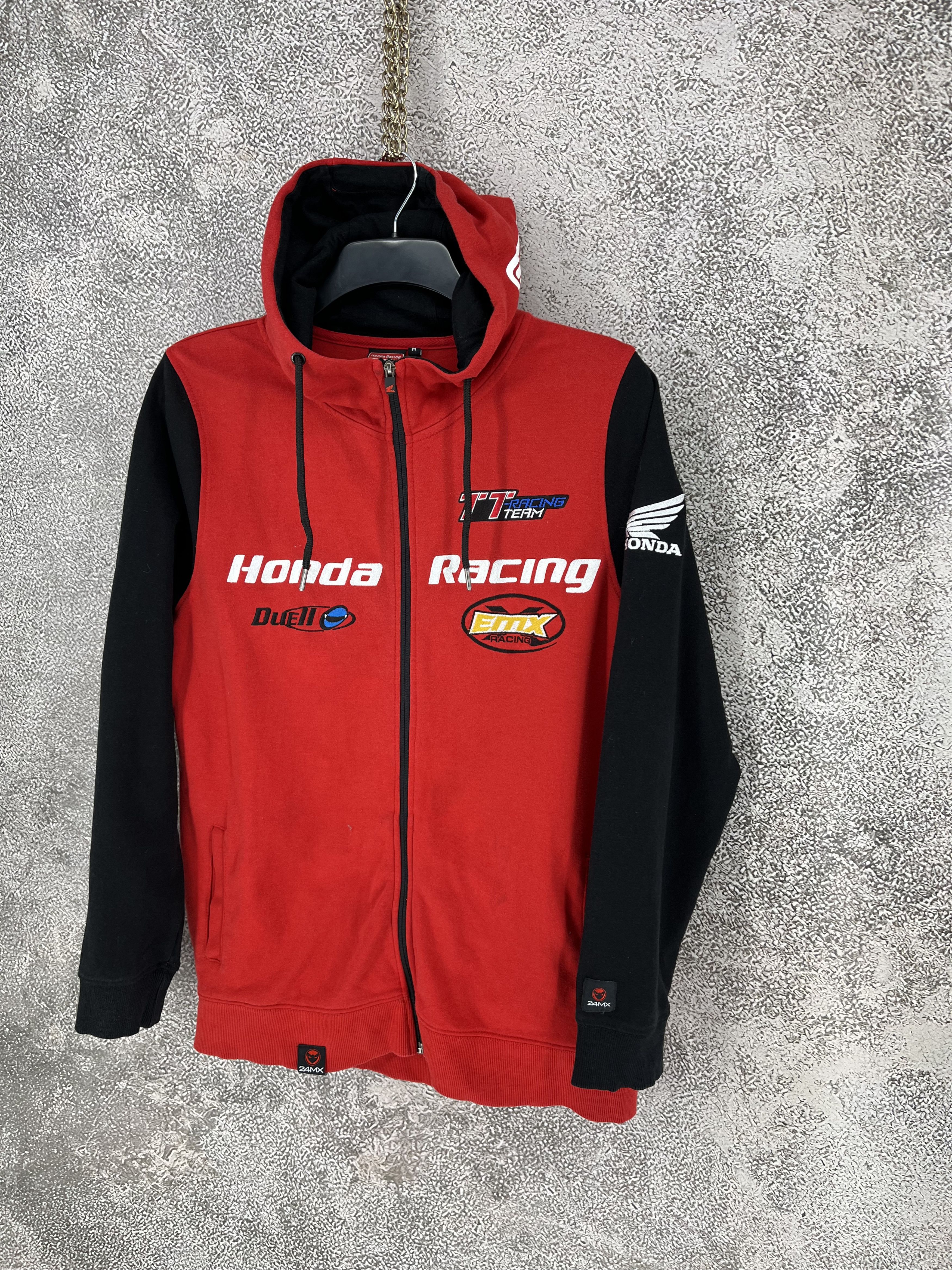 Honda Vintage Y2K Honda Racing 24MX Team Motocross Hoodie Size US M / EU 48-50 / 2 - 3 Thumbnail