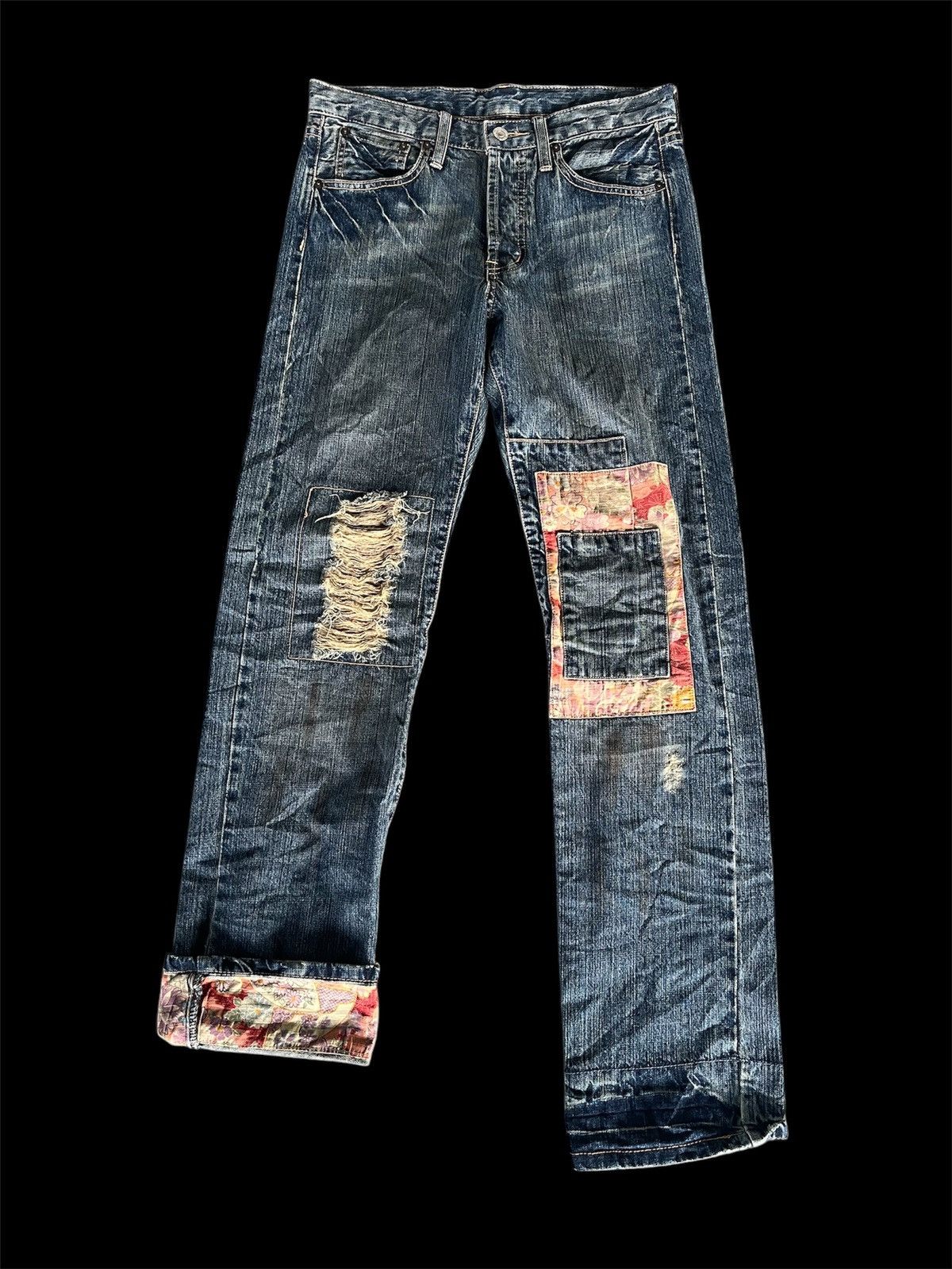 Hysteric Glamour Patchwork Kapital Inspired Denim Size US 31 - 1 Thumbnail