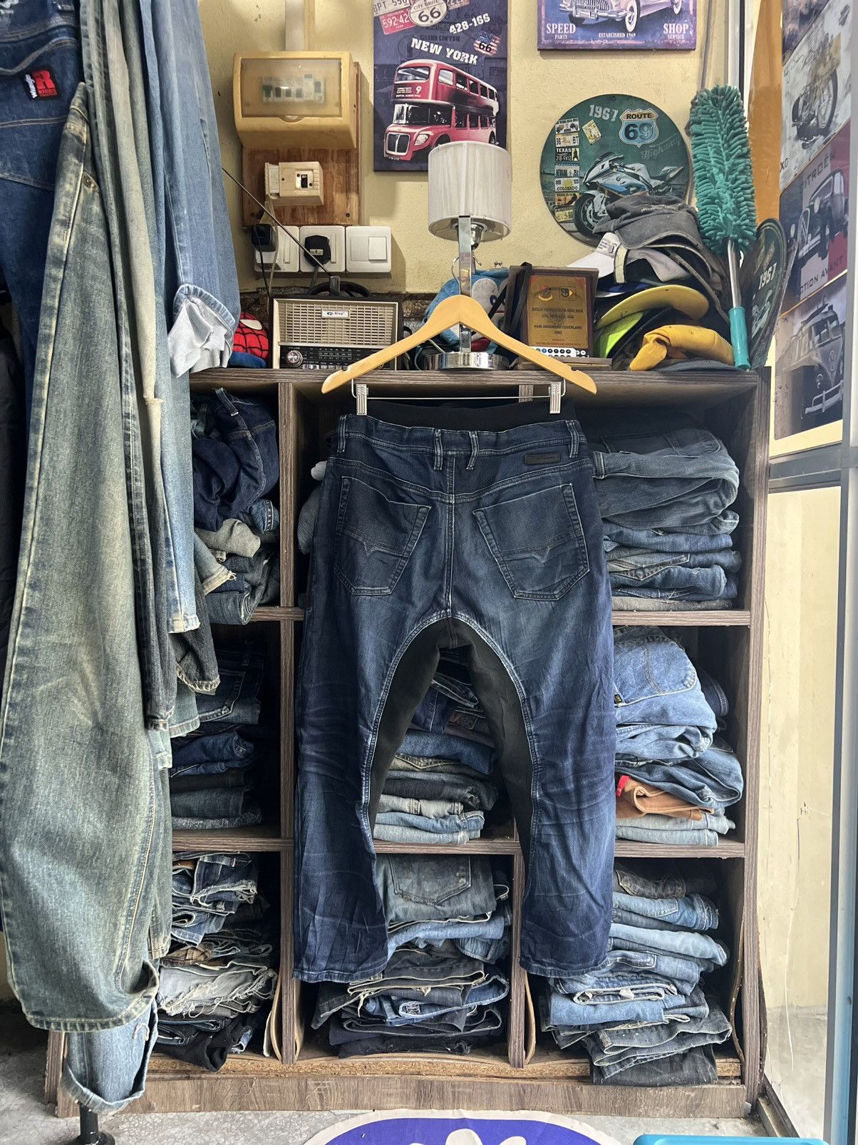 Diesel 🔥Diesel Industry Sweatpant Distressed Denim Size US 35 - 3 Thumbnail