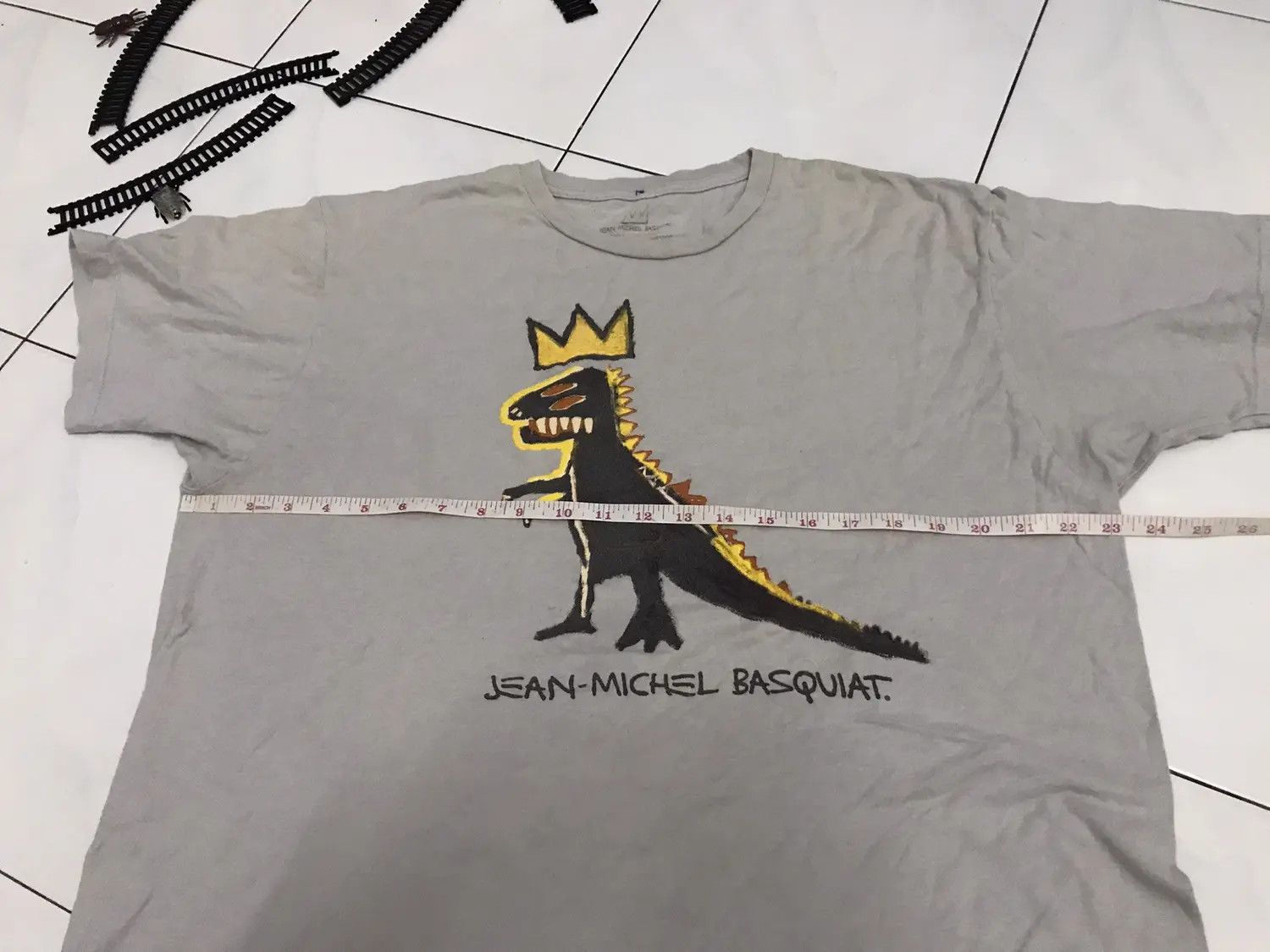 Jean-Michel Basquiat Jean Michel Basquiat Logo Tee Size US L / EU 52-54 / 3 - 5 Thumbnail