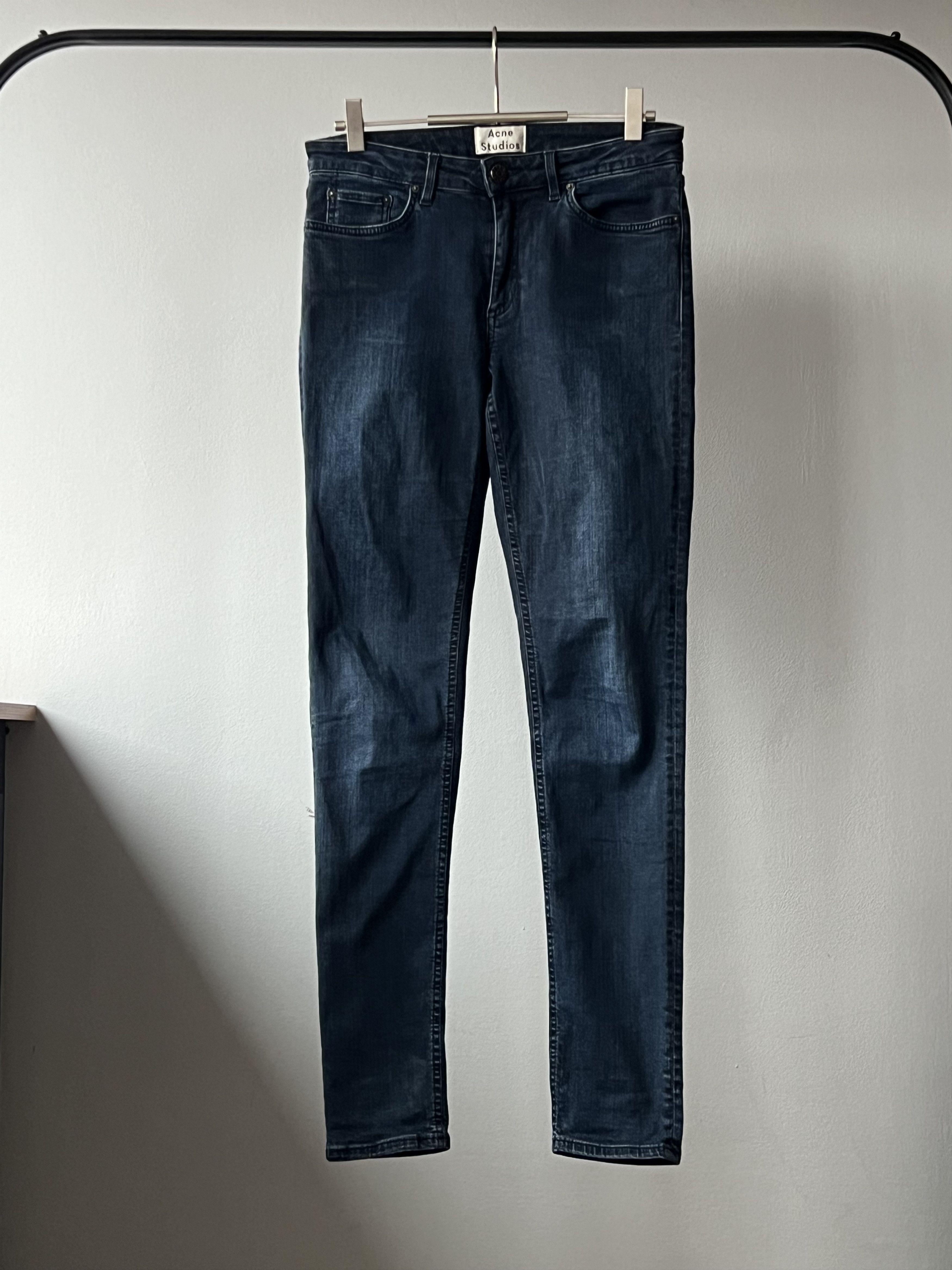 Acne Studios Women's Acne Studios Skin 5 Deep Faded Denim Skinny Jeans Size 28" / US 6 / IT 42 - 1 Thumbnail