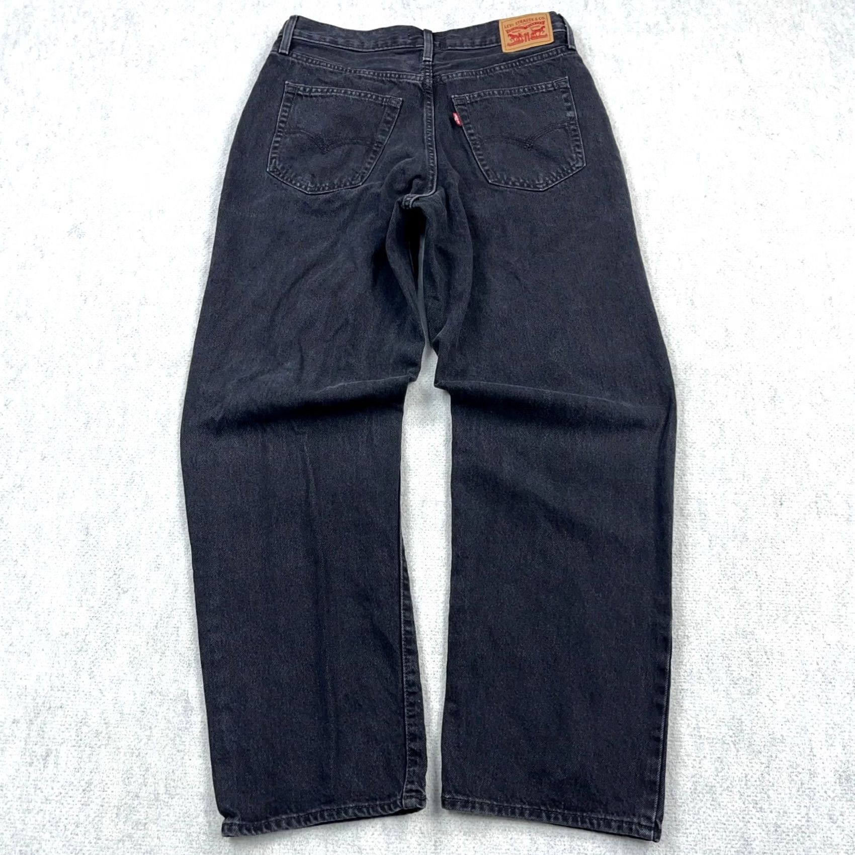 Levi's Levi's Jeans Women 30 Black 94 Baggy Straight Leg Relaxed 5-Pocket Denim Medium Wash Vintage: No Womens Jeans 80s 90s Retro USA Shirt Size 30" / US 8 / IT 44 - 2 Thumbnail