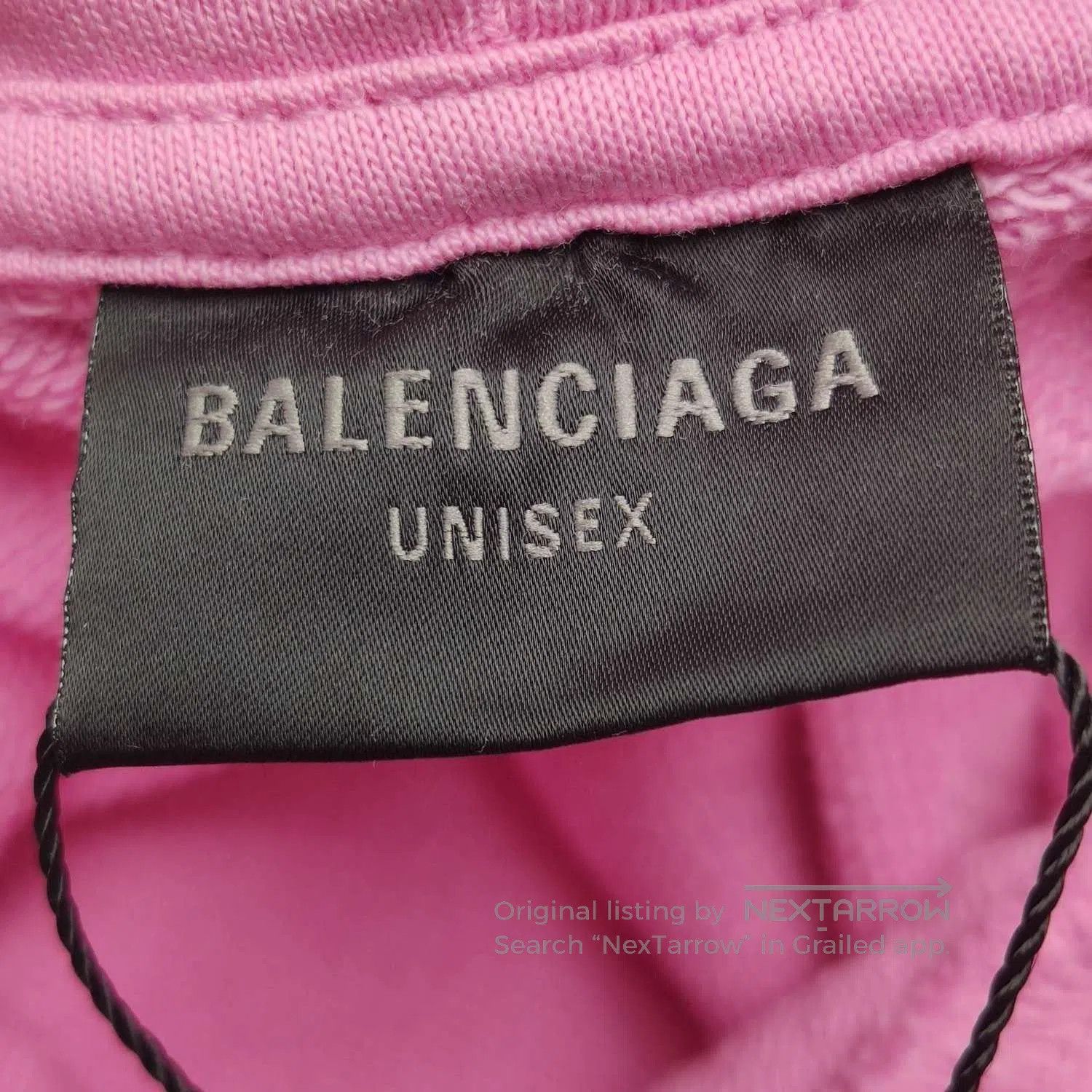 Balenciaga Balenciaga XS Cotton Letter Logo Pink Hoodie. Size XS / US 0-2 / IT 36-38 - 2 Thumbnail