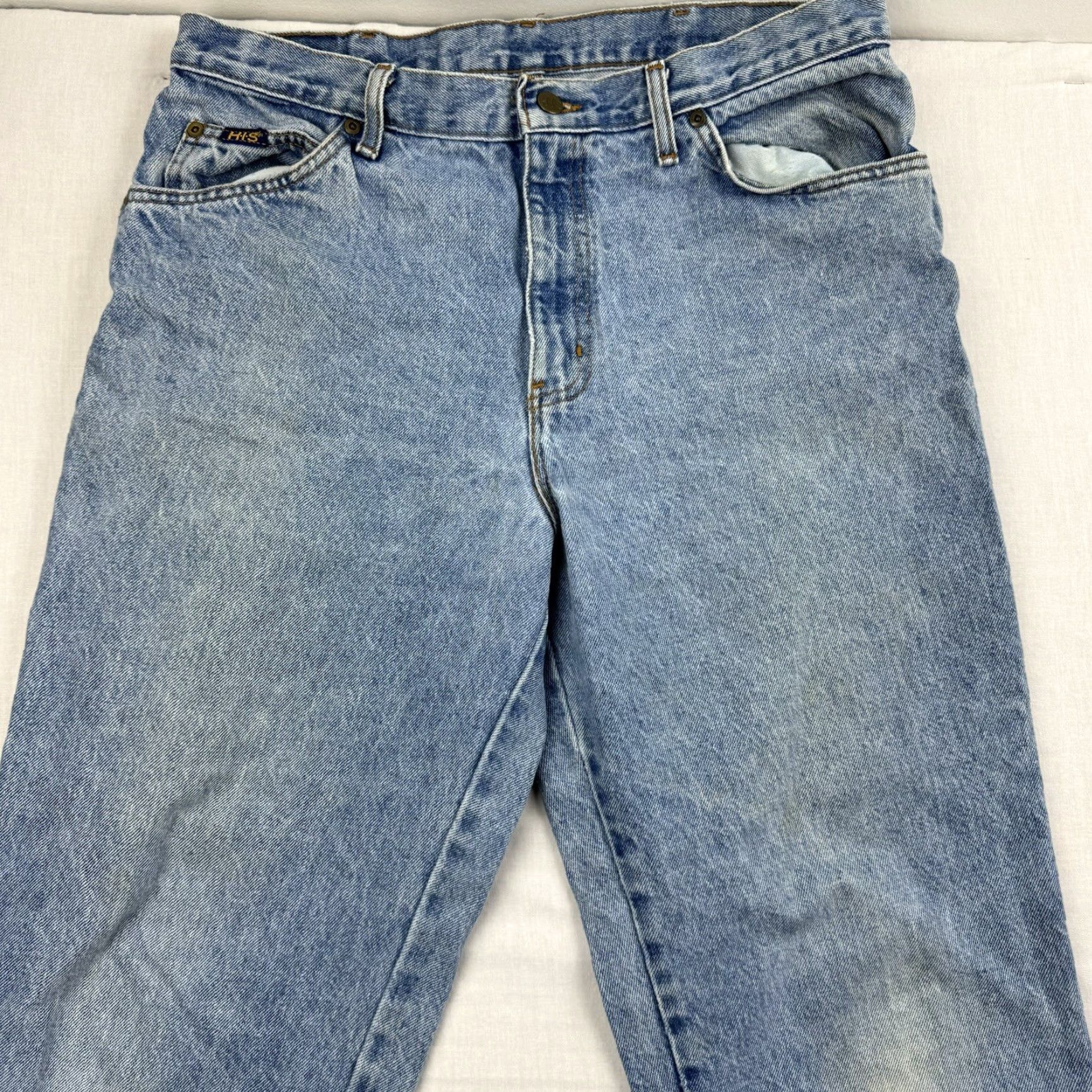 Denime VINTAGE H.I.S Jeans 36x32 Blue Denim Straight 90s Grunge Mens Pants Adult Size US 36 / EU 52 - 2 Thumbnail