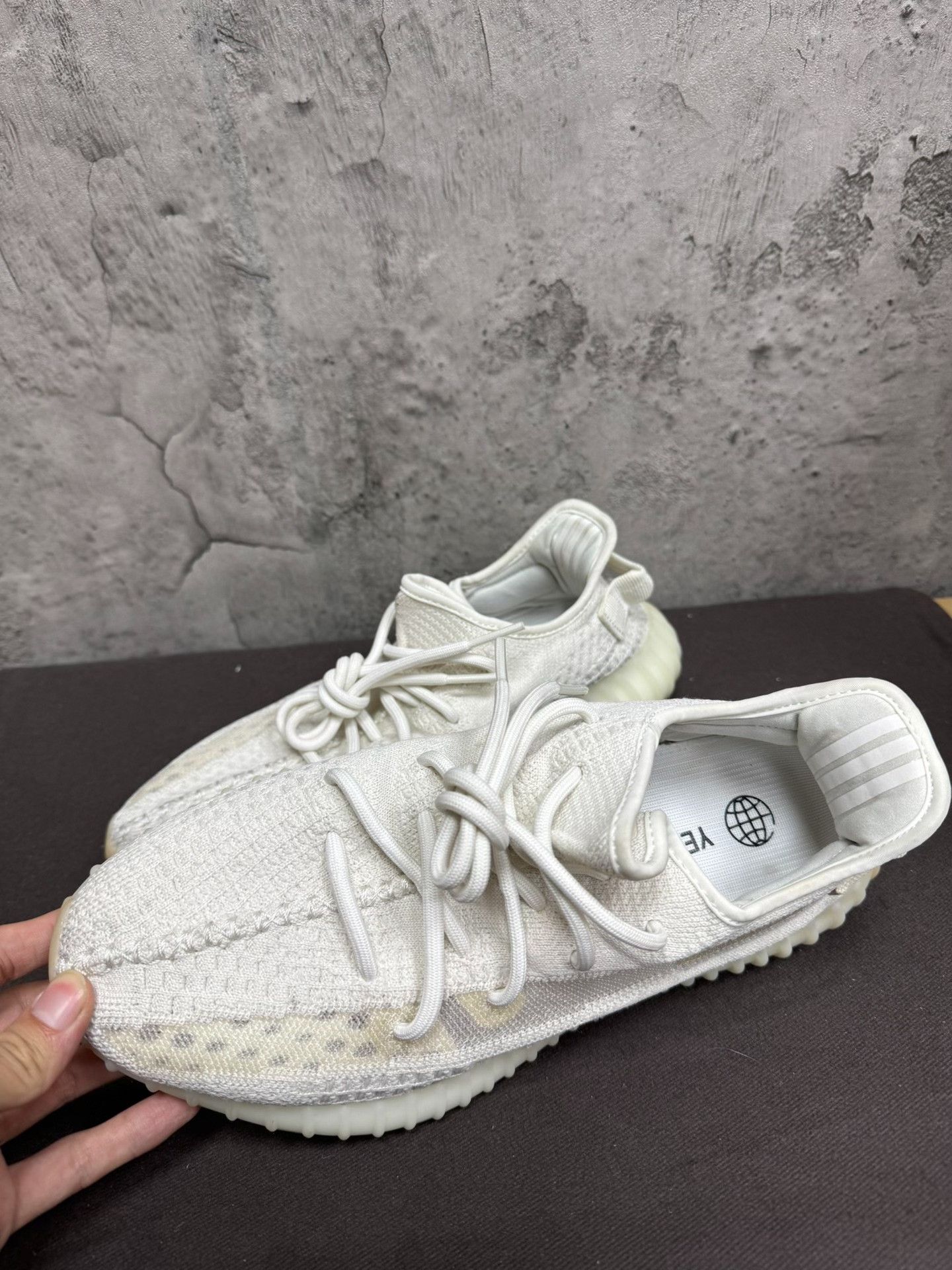 Adidas Adidas YEEZY350 White Lowtop Sneakers 35 Men Size US 5 / EU 37 - 1 Thumbnail