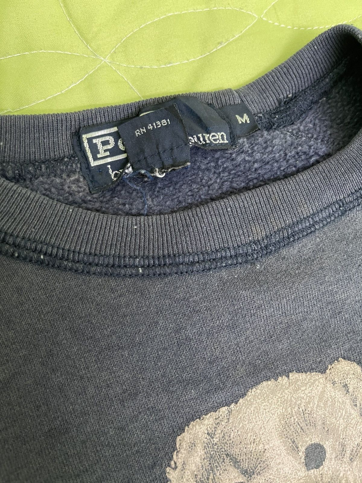 Polo Ralph Lauren Vintage Polo Bear by Ralph Lauren Distressed Sweatshirt Size US M / EU 48-50 / 2 - 14 Thumbnail