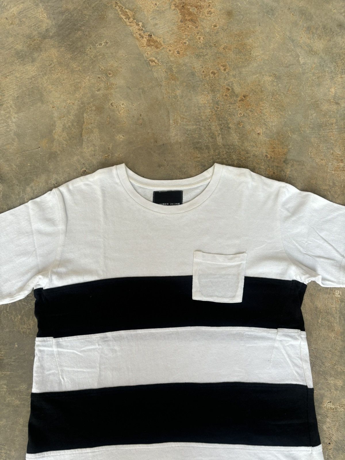 Number (N)ine Number (N)ine Pocket Stripe Tshirt Size US M / EU 48-50 / 2 - 2 Thumbnail
